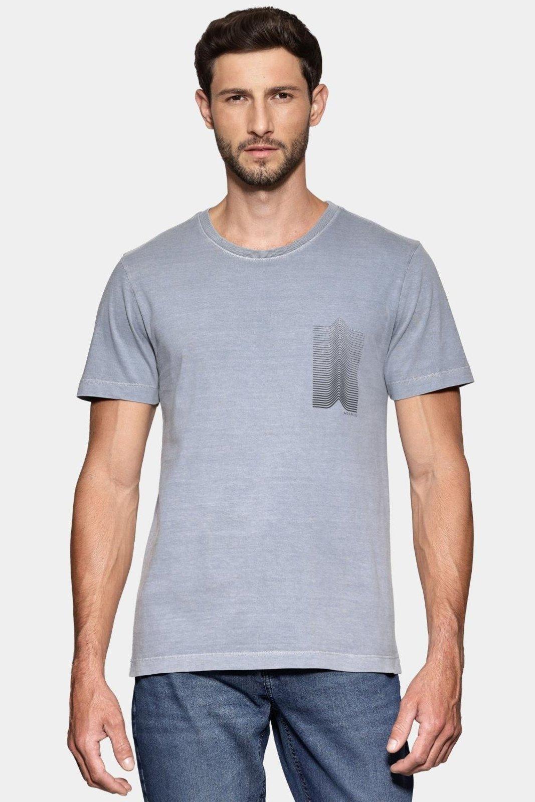 Camiseta Aramis Manga Curta Estampada Linhas