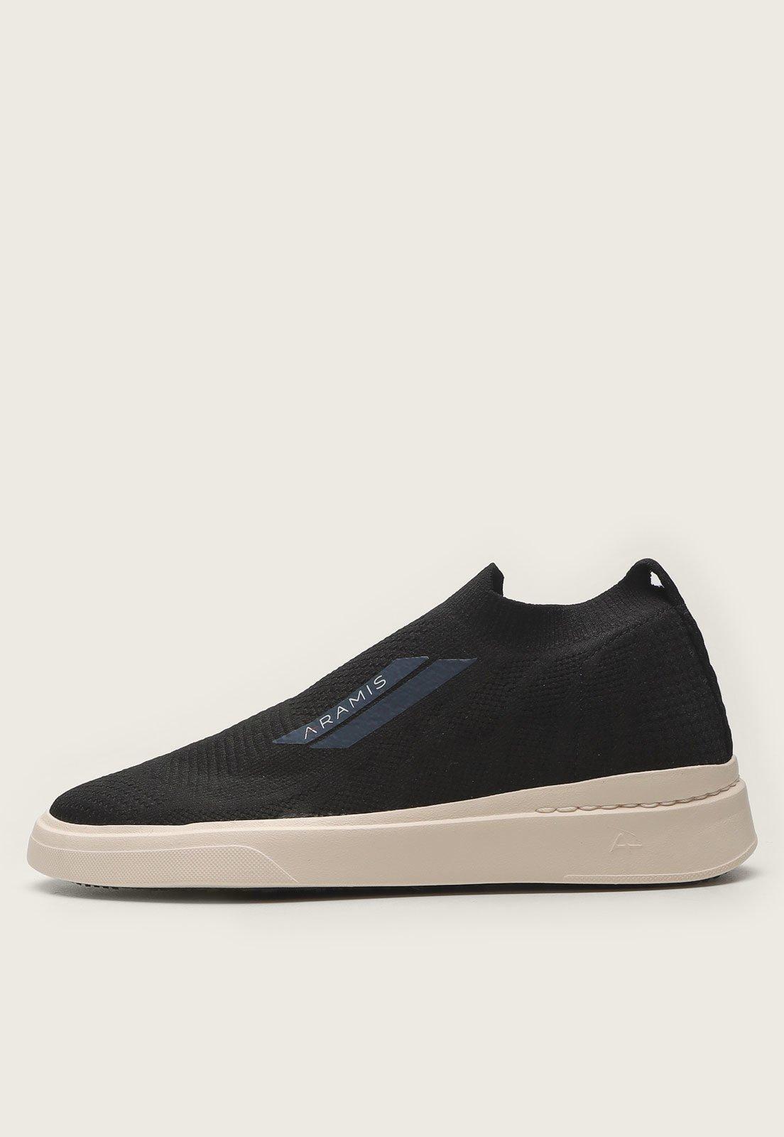 Tênis Slip On Aramis Knit Preto