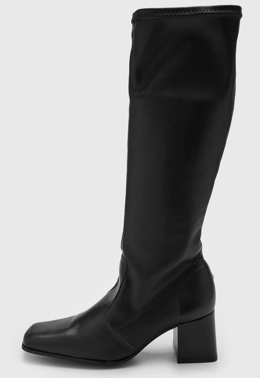 Bota Feminina Santa Lolla Cano Alto Preta