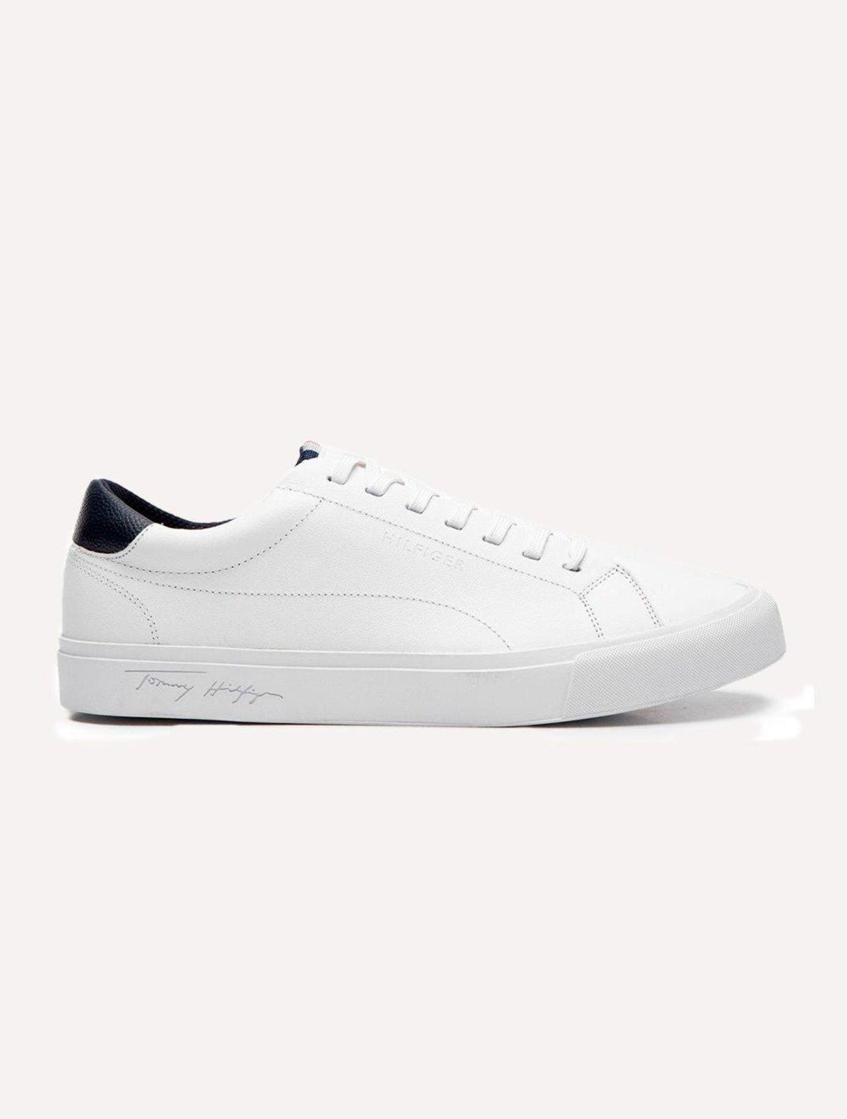 Tênis Tommy Hilfiger Masculino Couro Greg 1A Branco