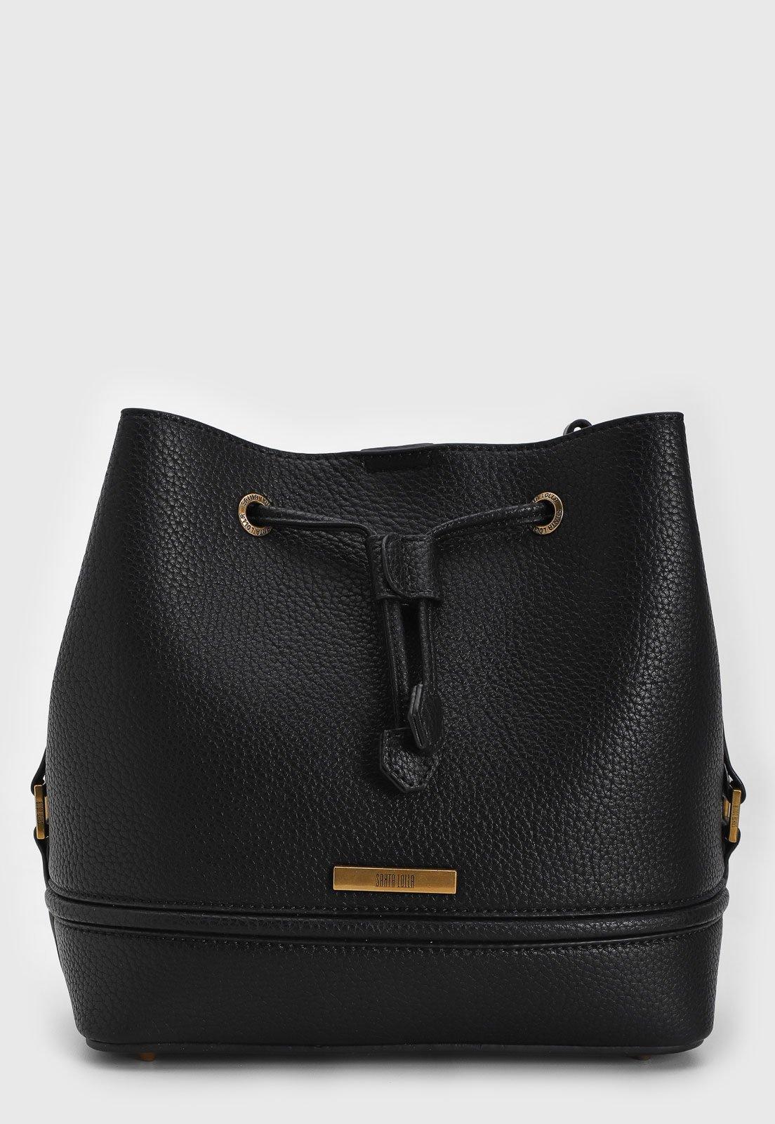 Bolsa Saco Santa Lolla Logo Preta