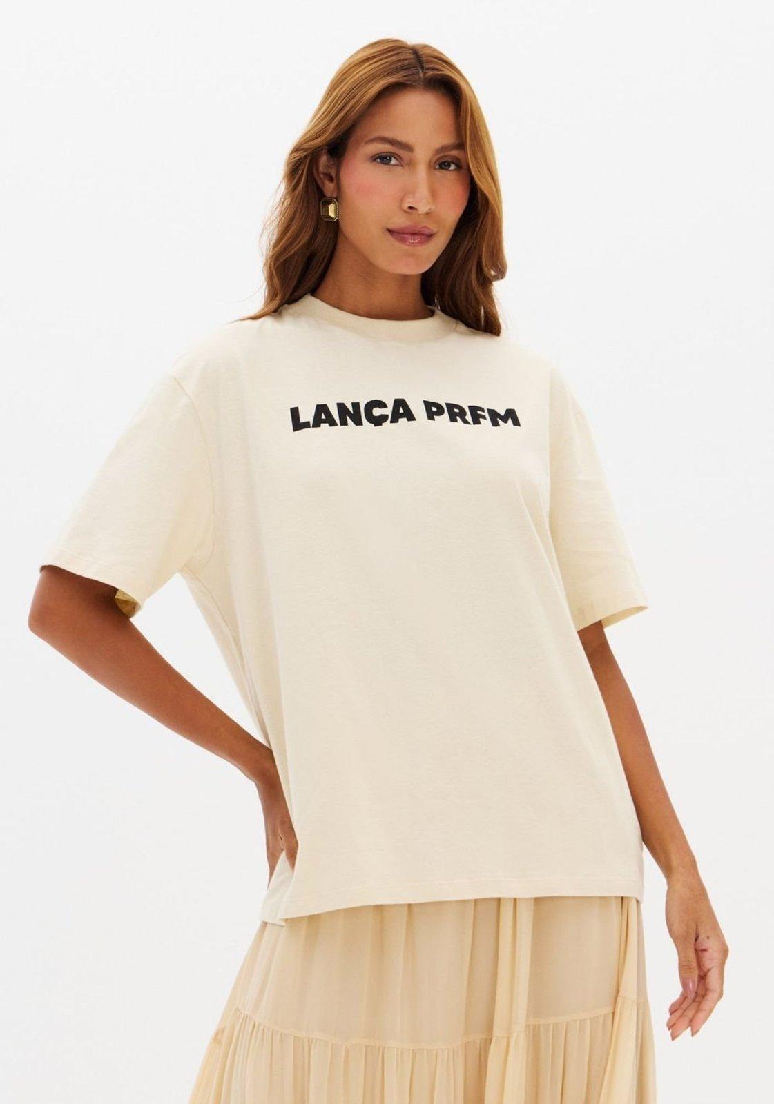 T-shirt Oversized Manga Curta Lança Perfume