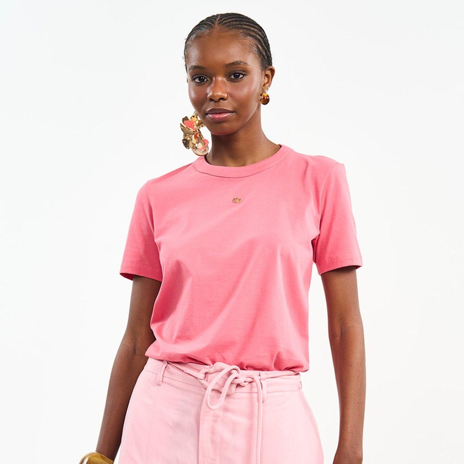 Camiseta Colcci Mini Icon Pr27 Rosa Feminino