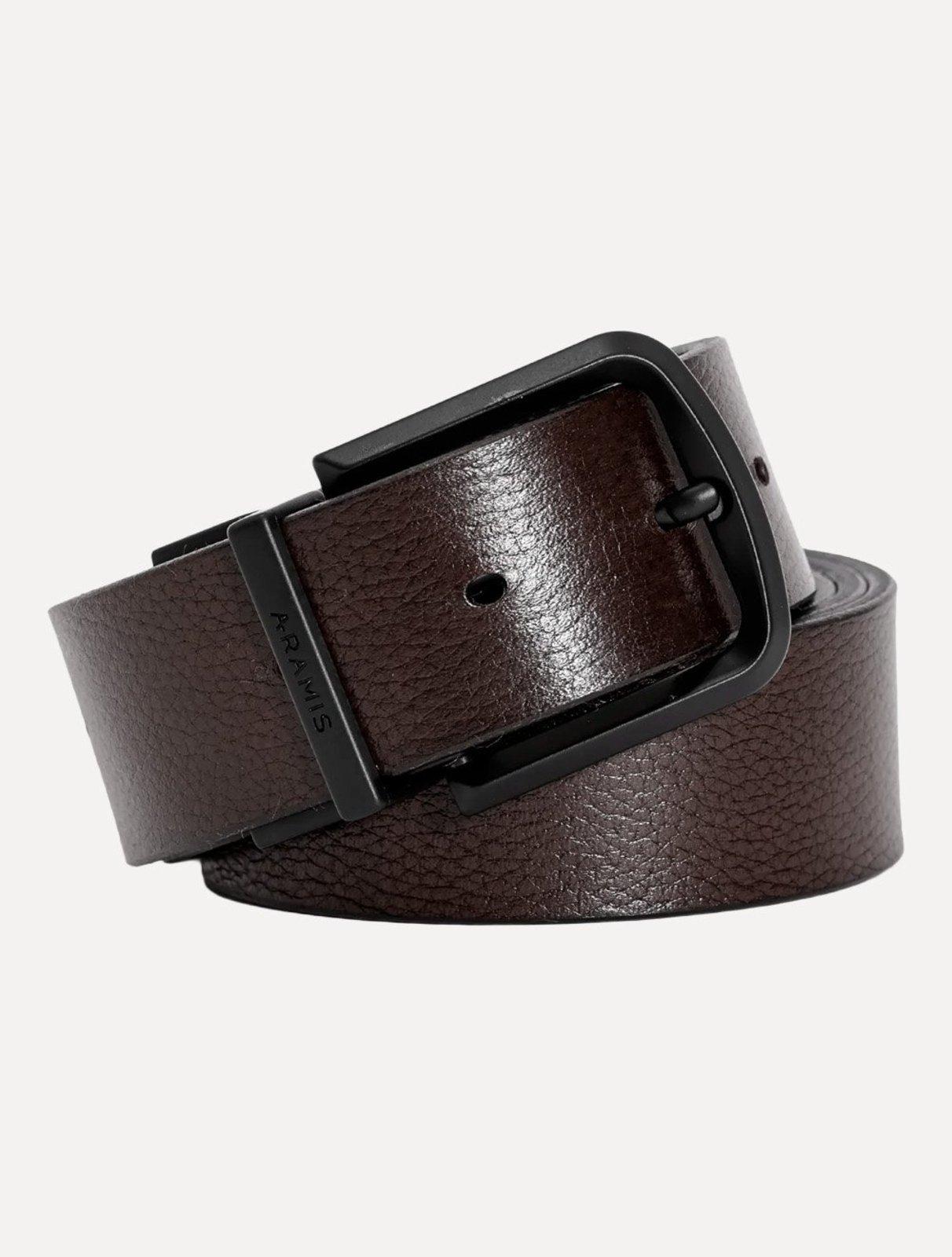 Cinto Aramis Masculino Dupla Floater Marrom Café/Preto