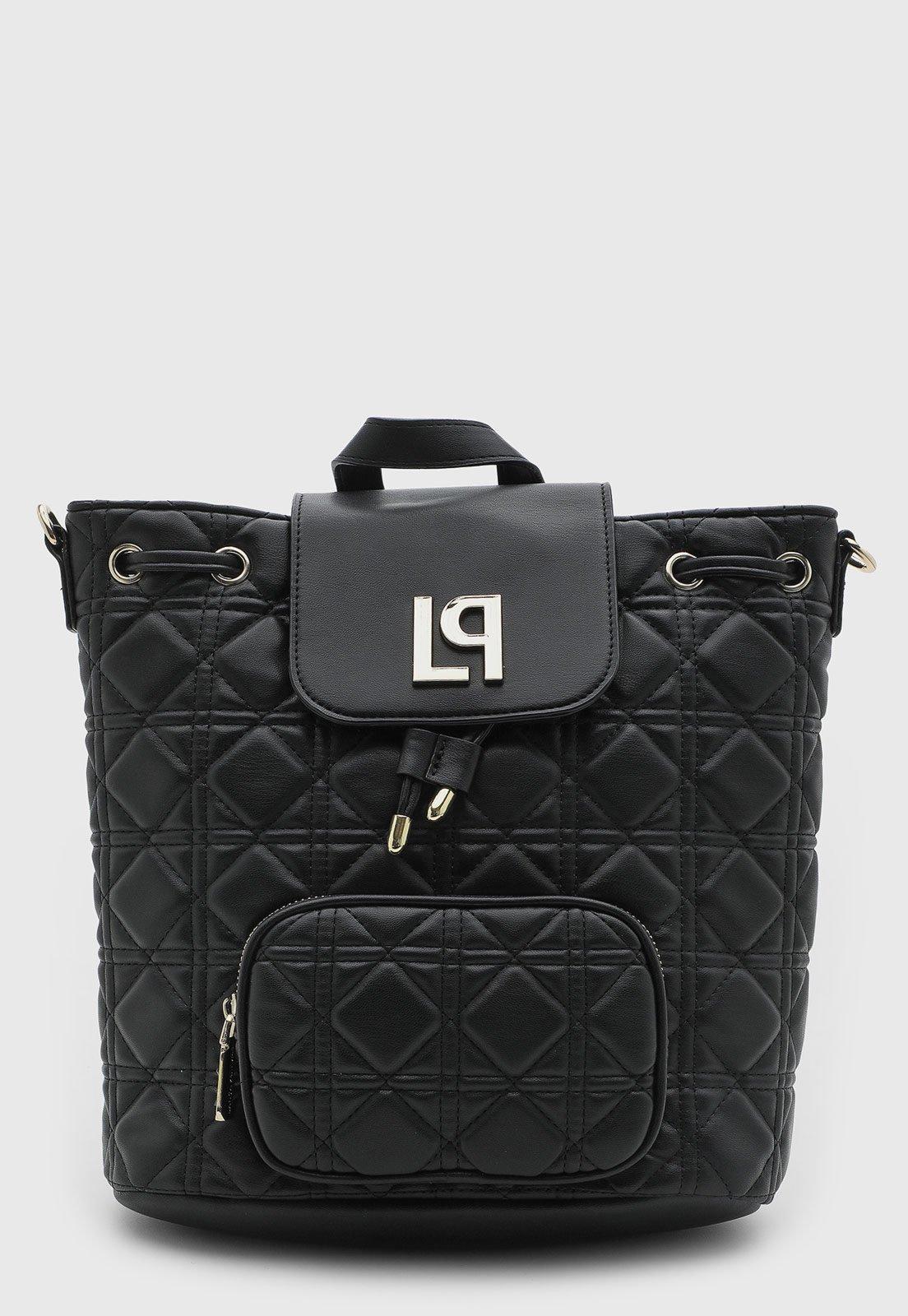 Mochila Lança Perfume Matelassê Preta