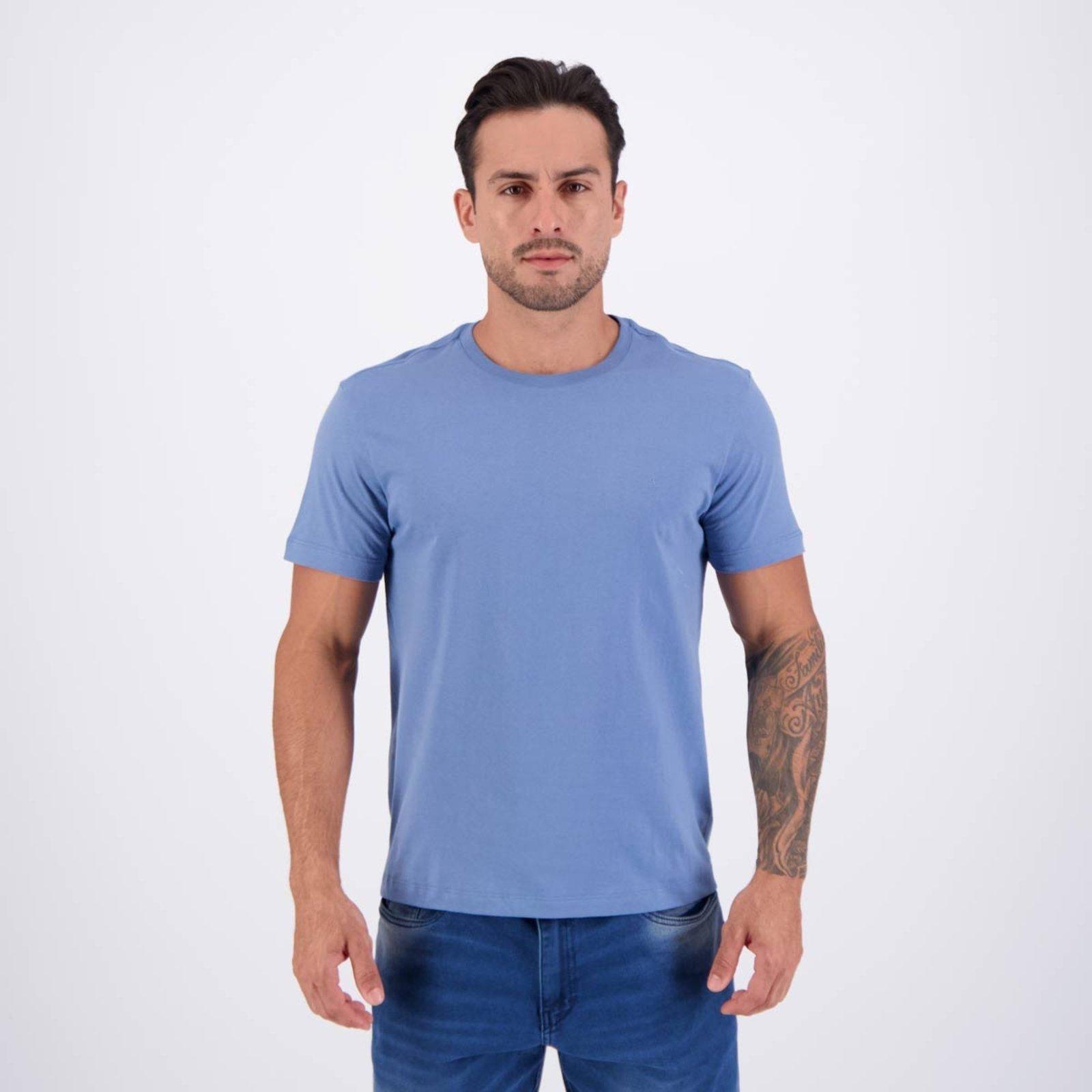 Camiseta Aramis Basica Logo Surton Indigo Azul