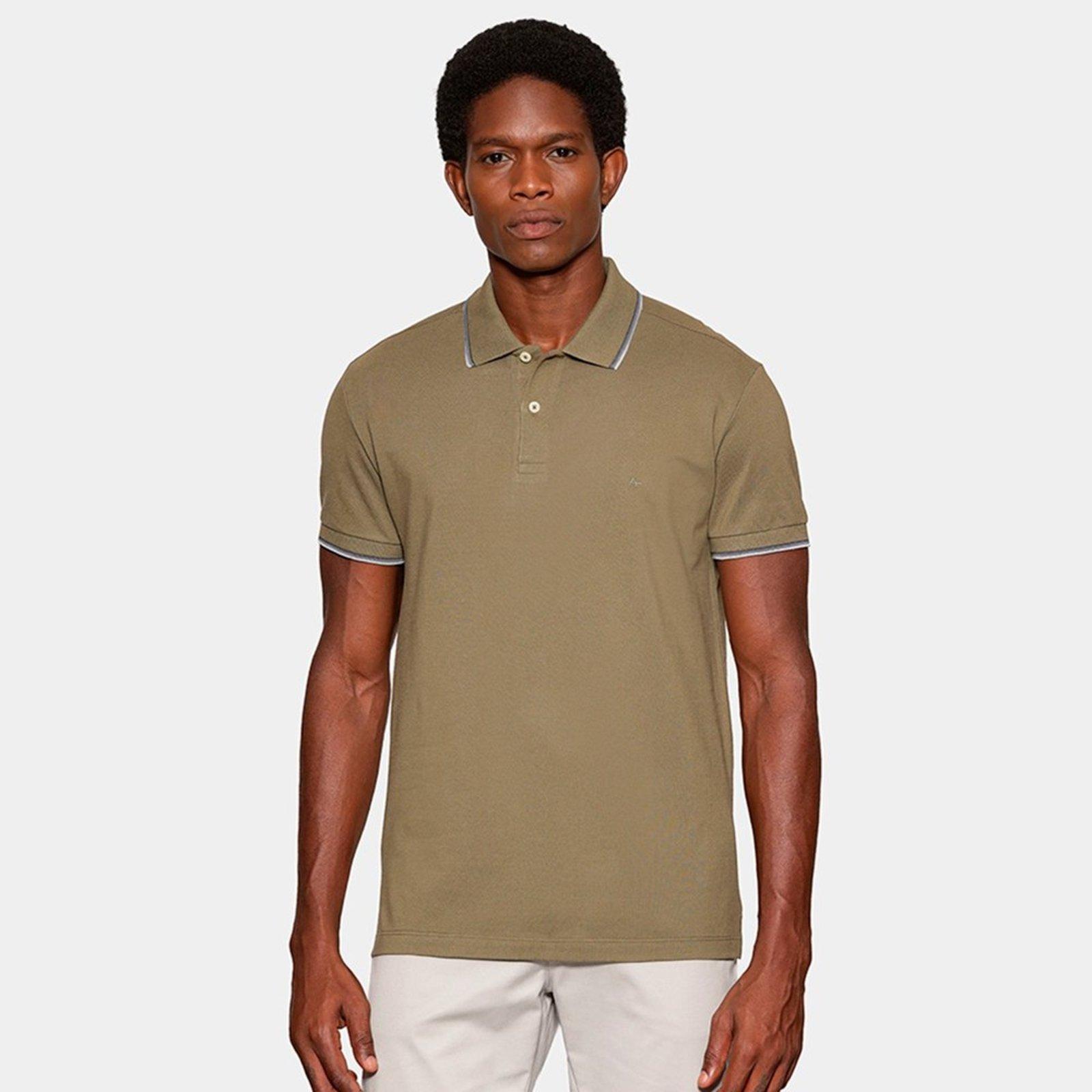 Camisa Polo Aramis Basic 4 Frisos In26b Verde Masculino