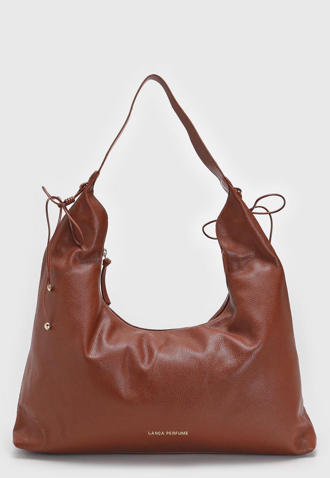 Bolsa Feminina Lança Perfume Alça Nó Marrom