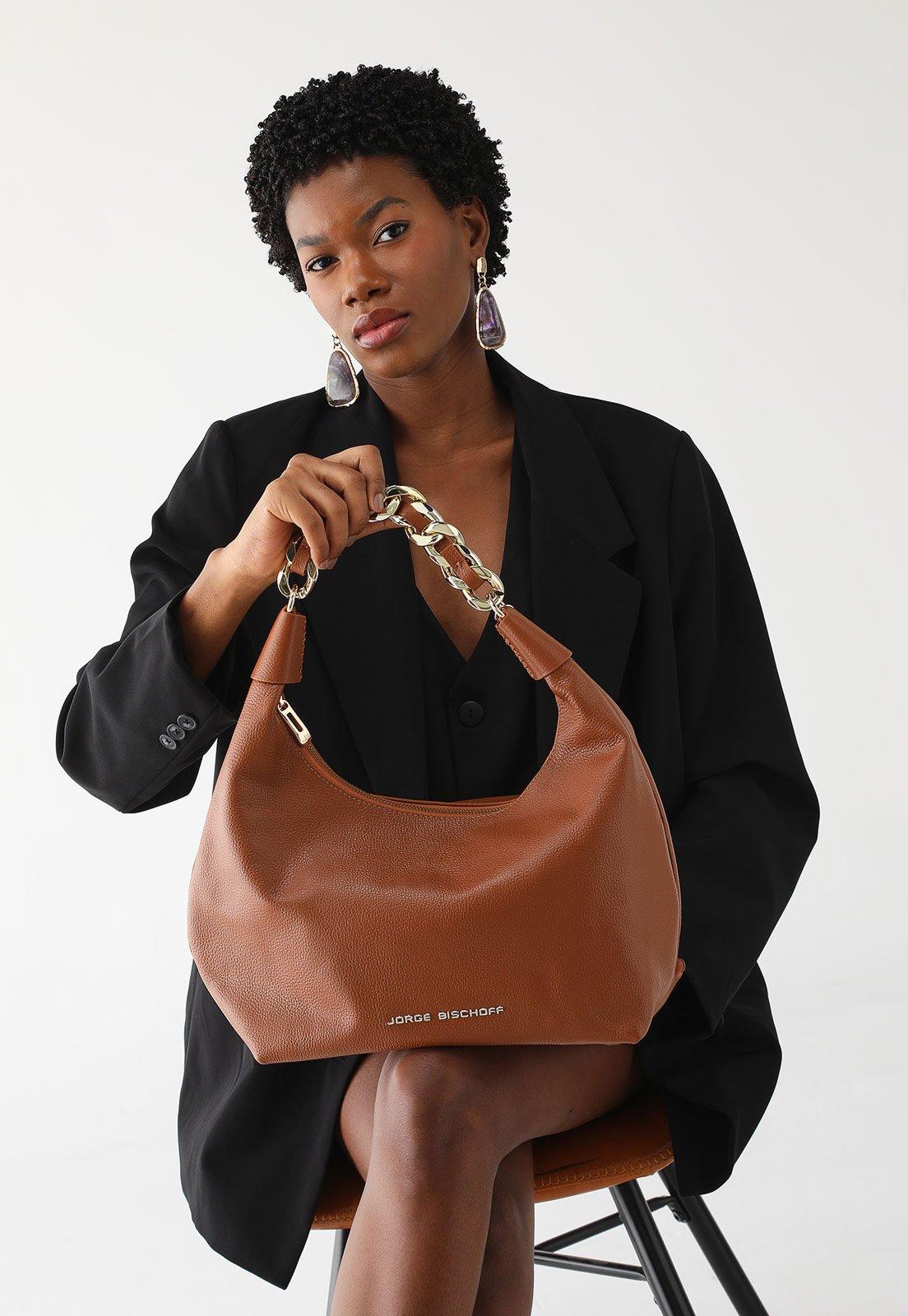 Bolsa Jorge Bischoff Tiracolo Caramelo