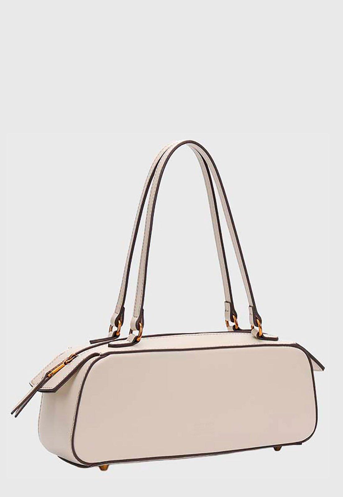 Bolsa Feminina Santa Lolla Média Retangular Baguete Off-white