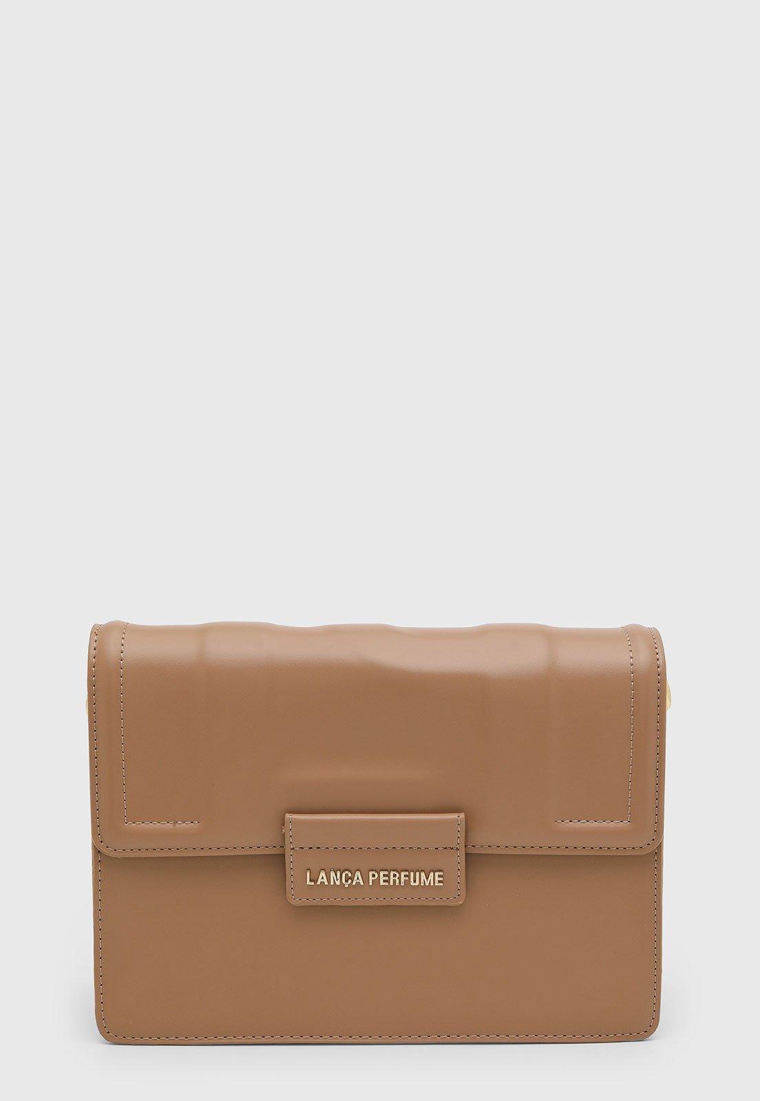 Bolsa Feminina Lança Perfume Modelo Estruturado Nude