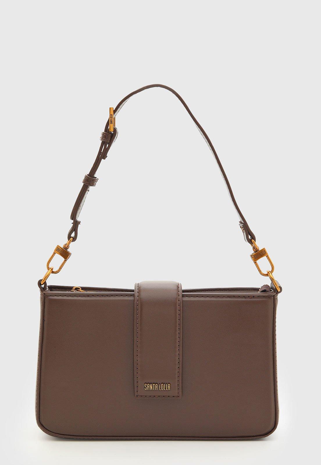 Bolsa Feminina Santa Lolla Retangular Marrom