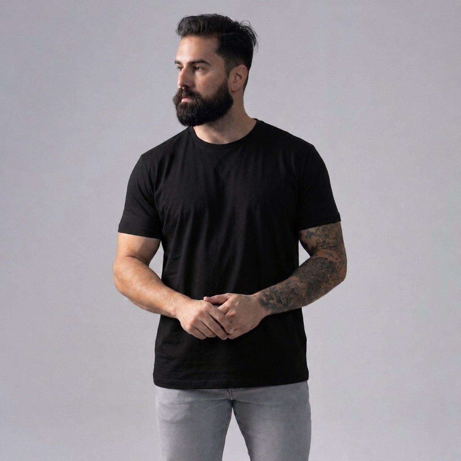 Camiseta Colcci em Algodão Pima Peruano Preta Original Preto