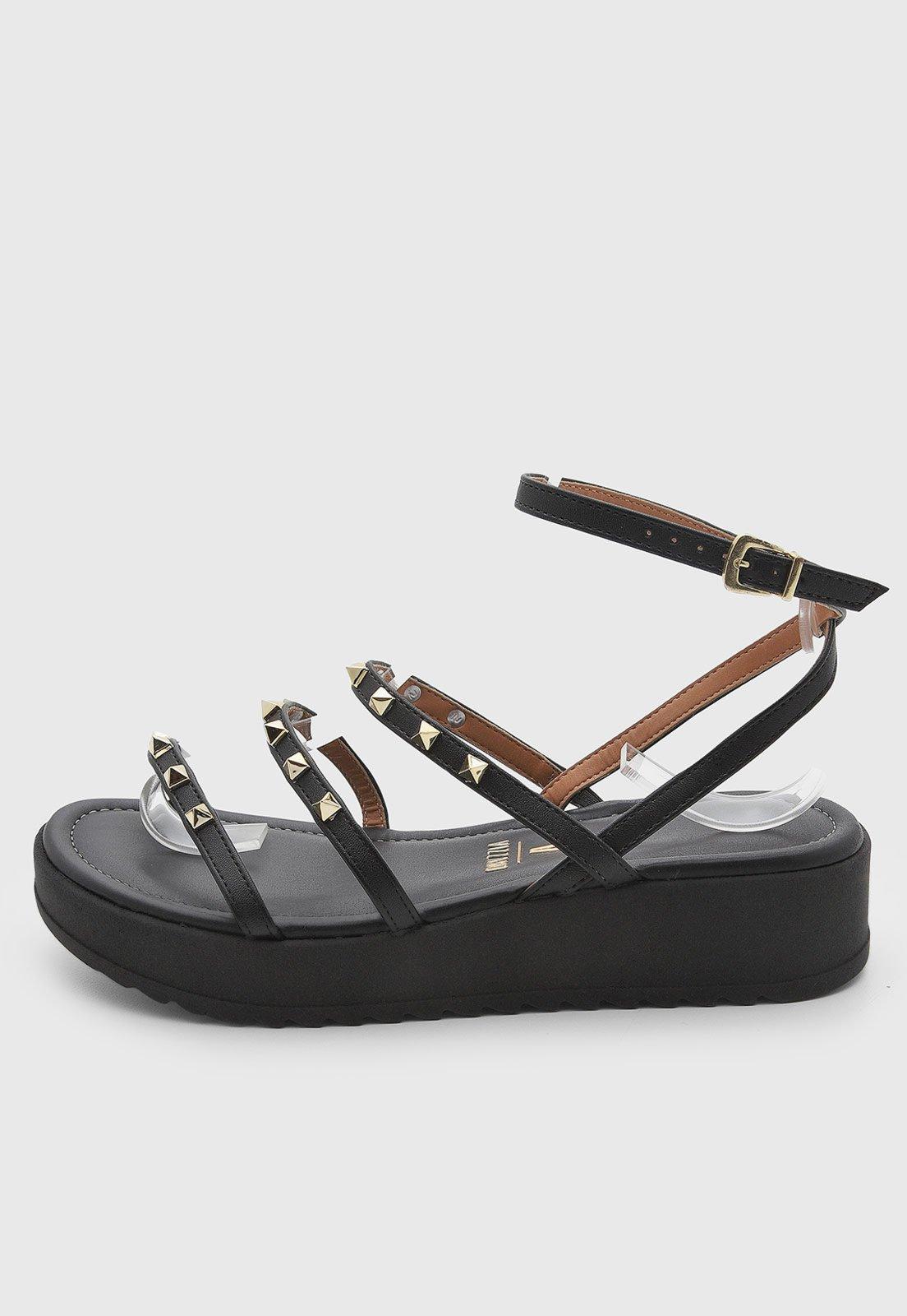 Sandália Feminina Vizzano Spikes Preta