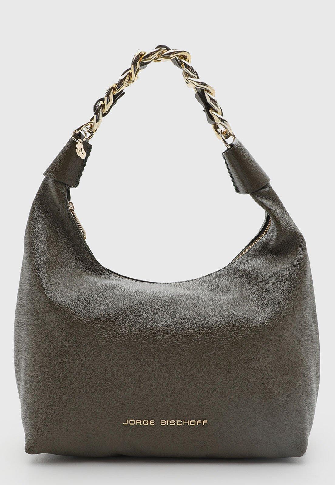 Bolsa Feminina Jorge Bischoff Couro Verde