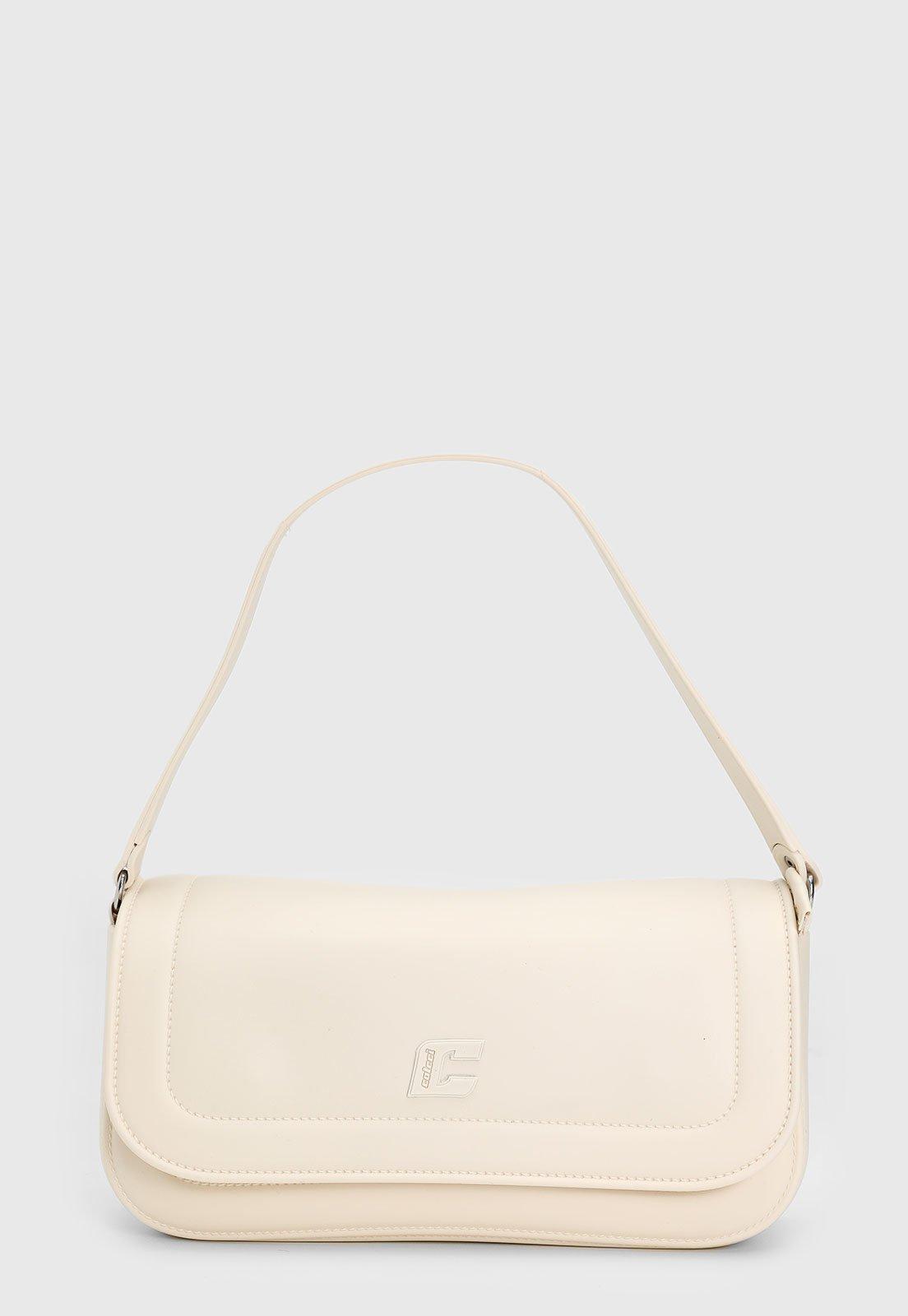 Bolsa Tiracolo Feminina Colcci Logo Off-White