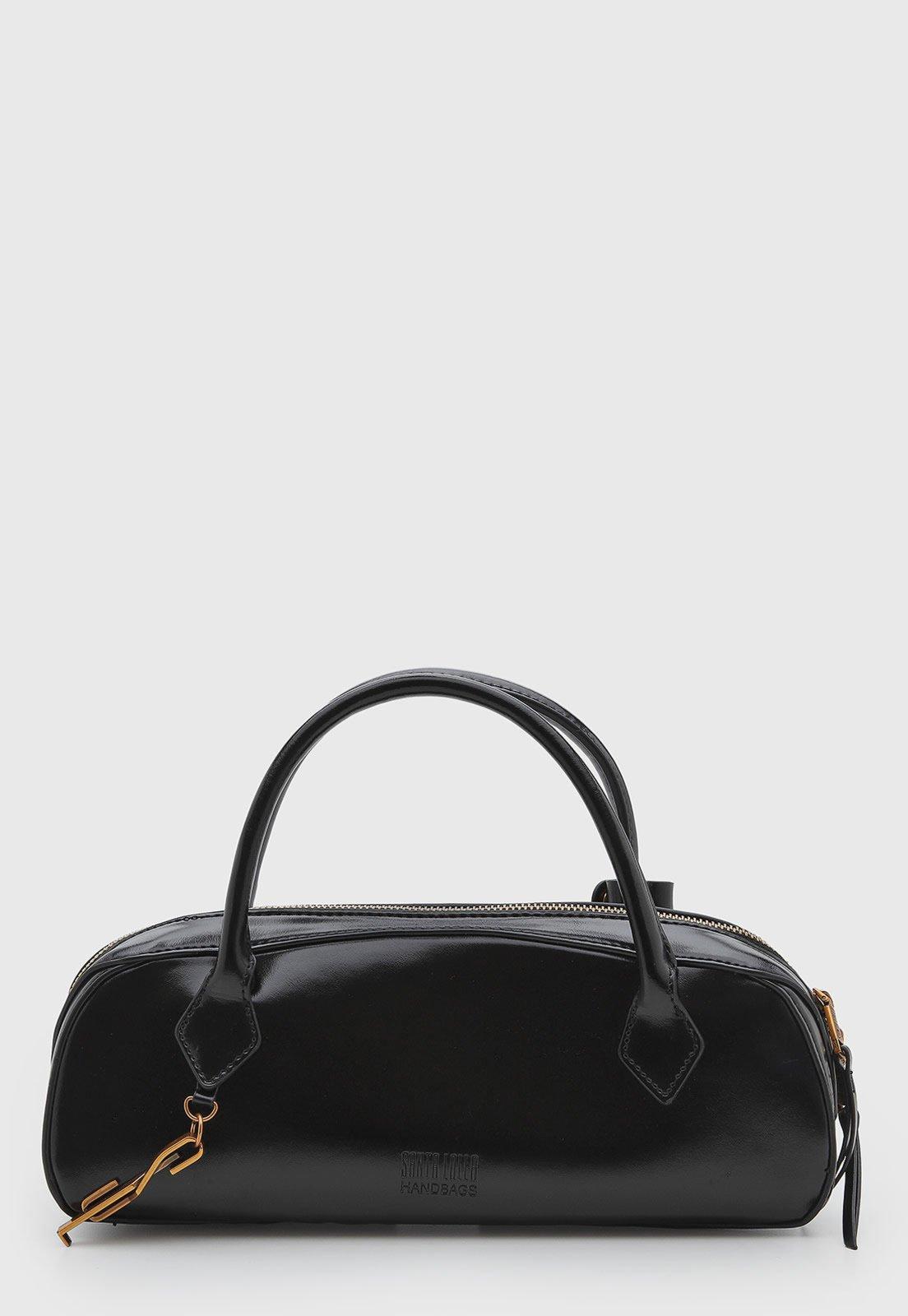 Bolsa Feminina Santa Lolla Média Estruturada Preta