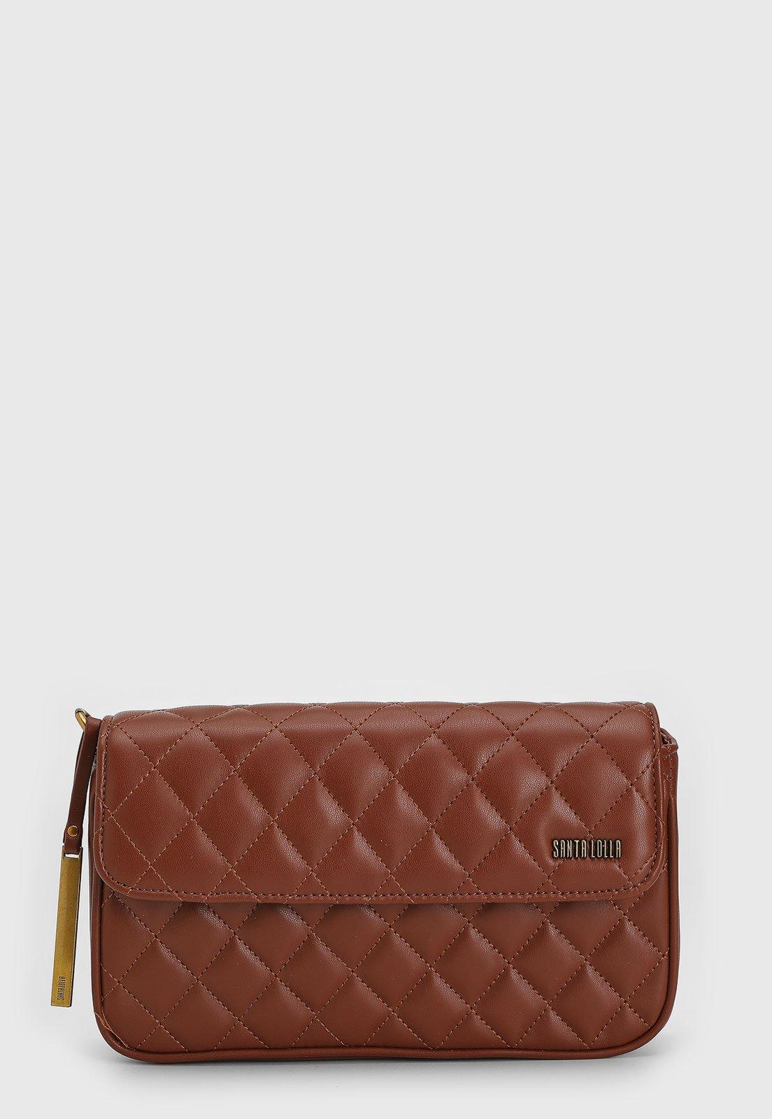 Bolsa Feminina Santa Lolla Matelassê Marrom