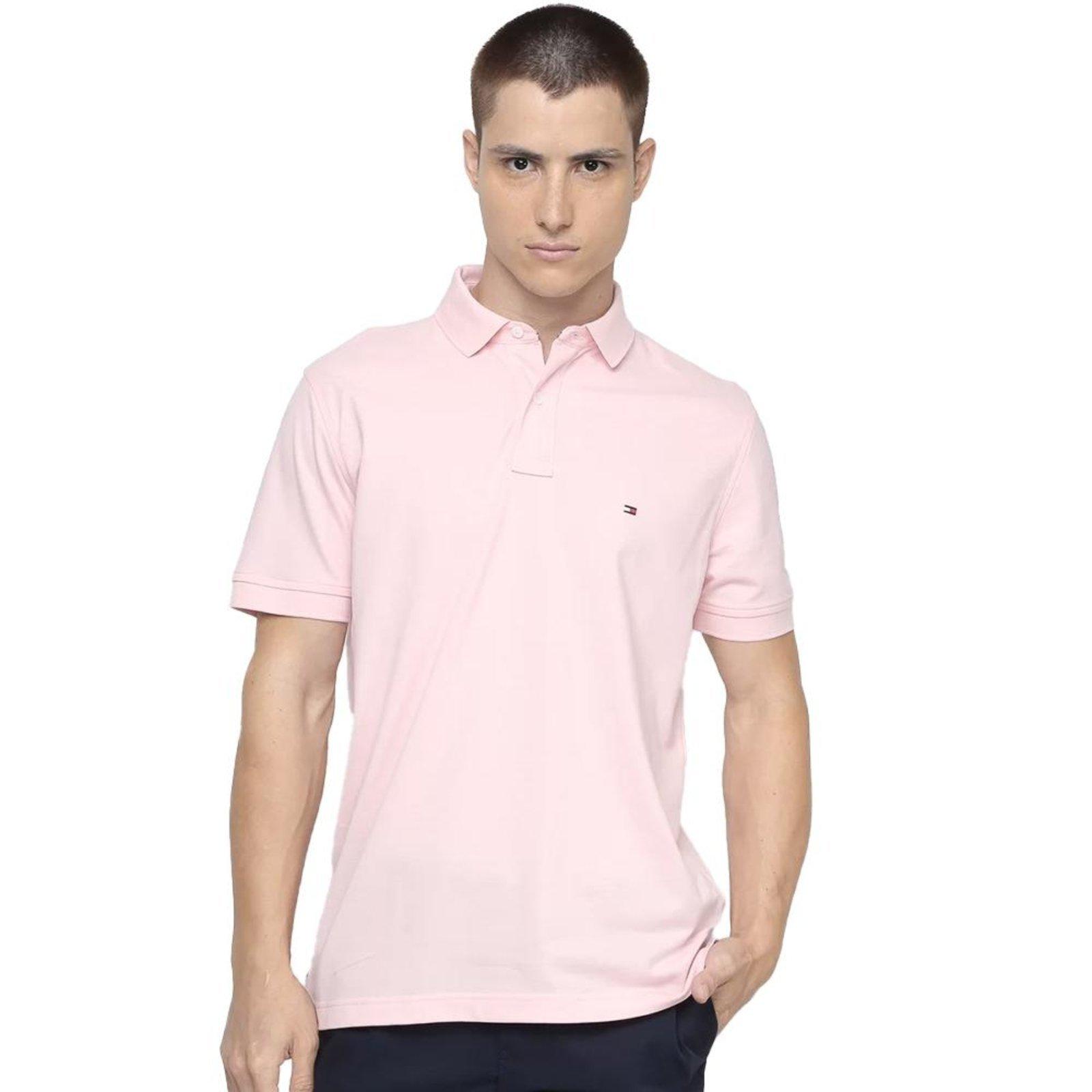 Camiseta Gola Polo Tommy Hilfiger 1985 Regular Rosa