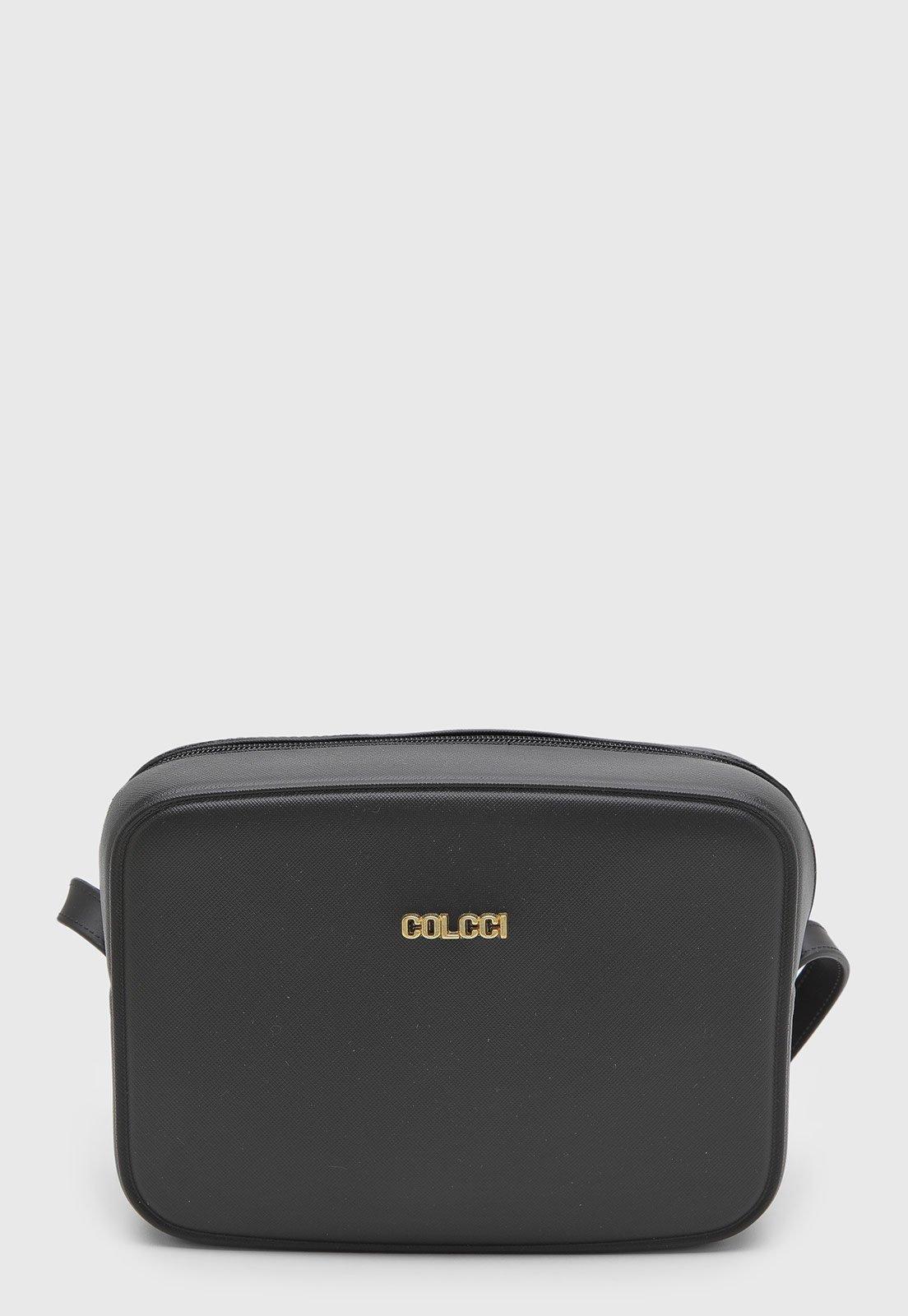 Bolsa Feminina Colcci Estruturada PVC Preta