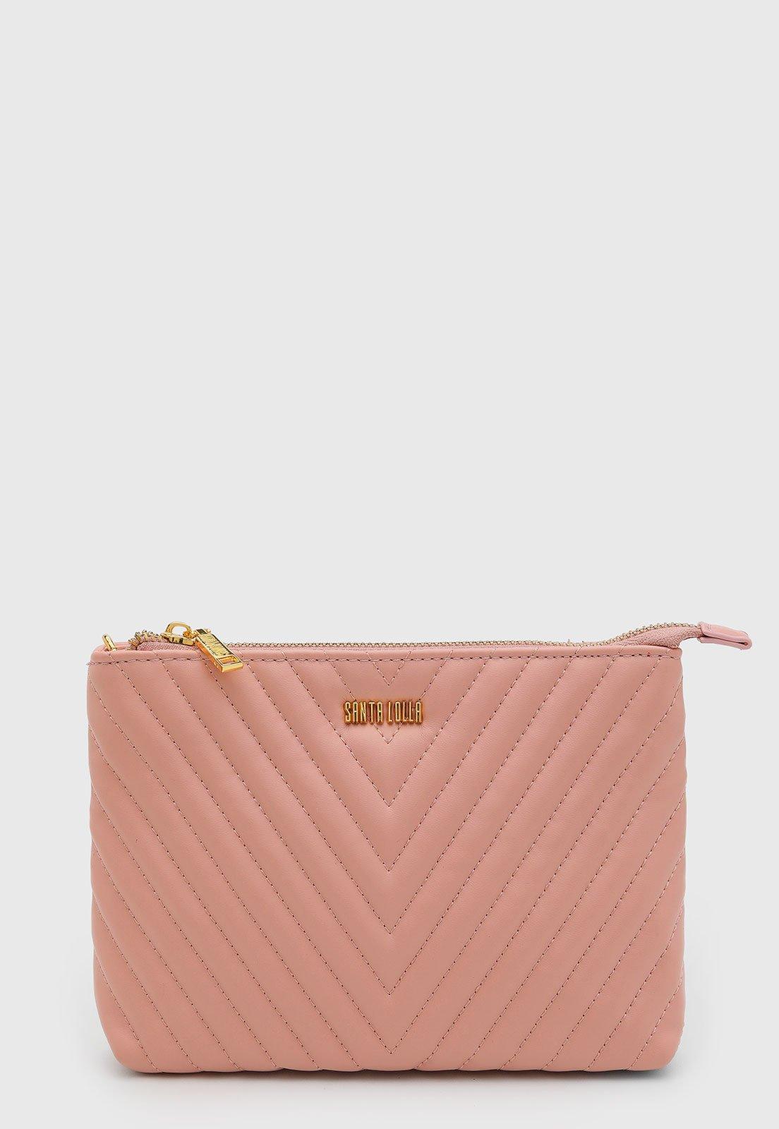 Bolsa Feminina Santa Lolla Matelassê Rosa