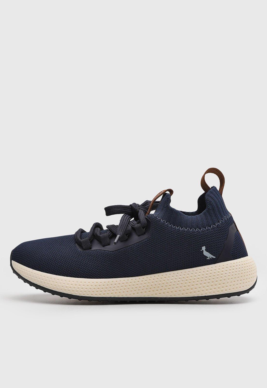 Tênis Masculino Reserva Knit Azul Marinho