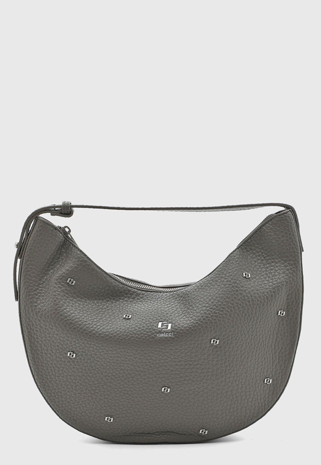 Bolsa Feminina Colcci Média Texturizada Cinza
