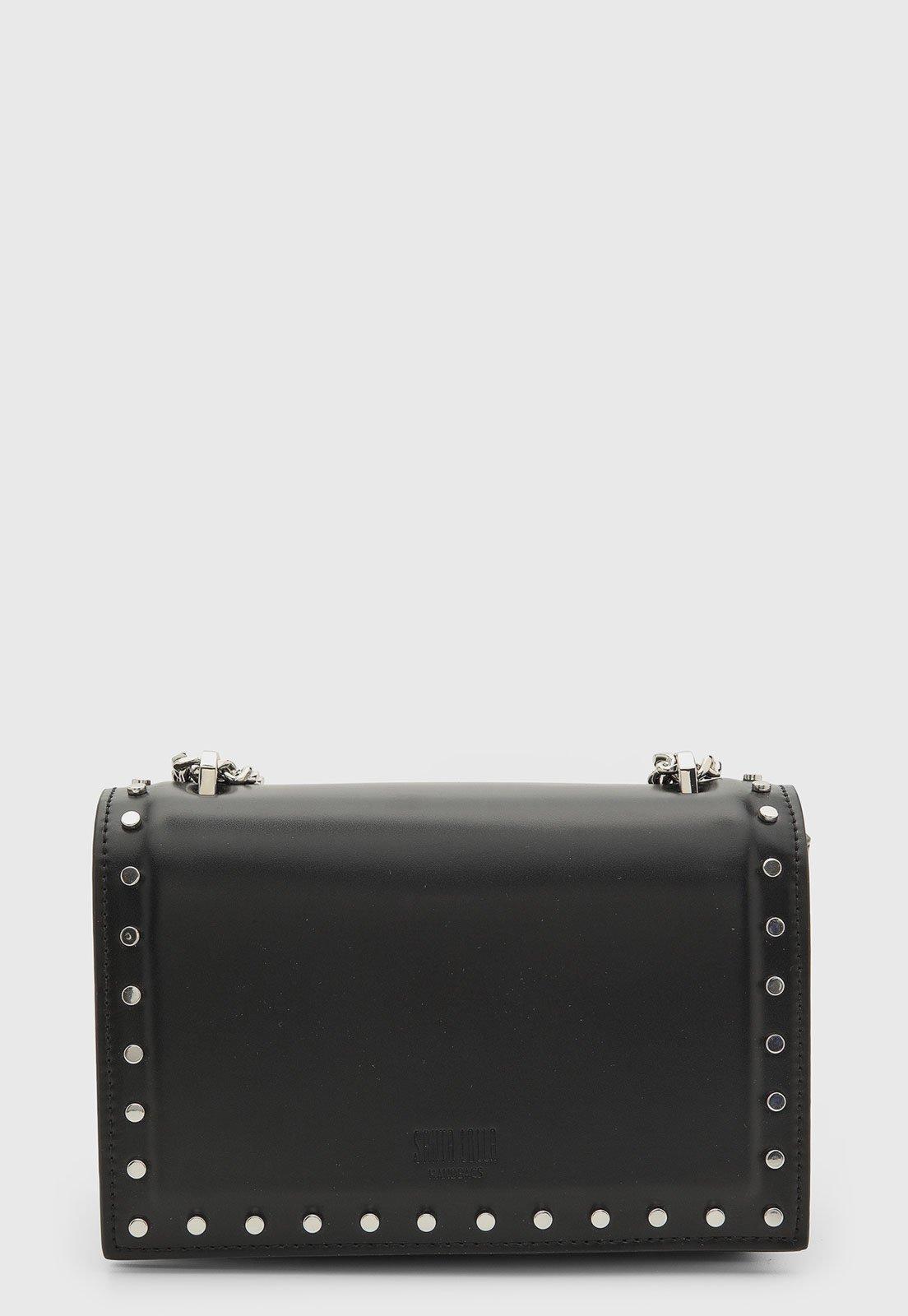 Bolsa Santa Lolla Studs Corrente Preta