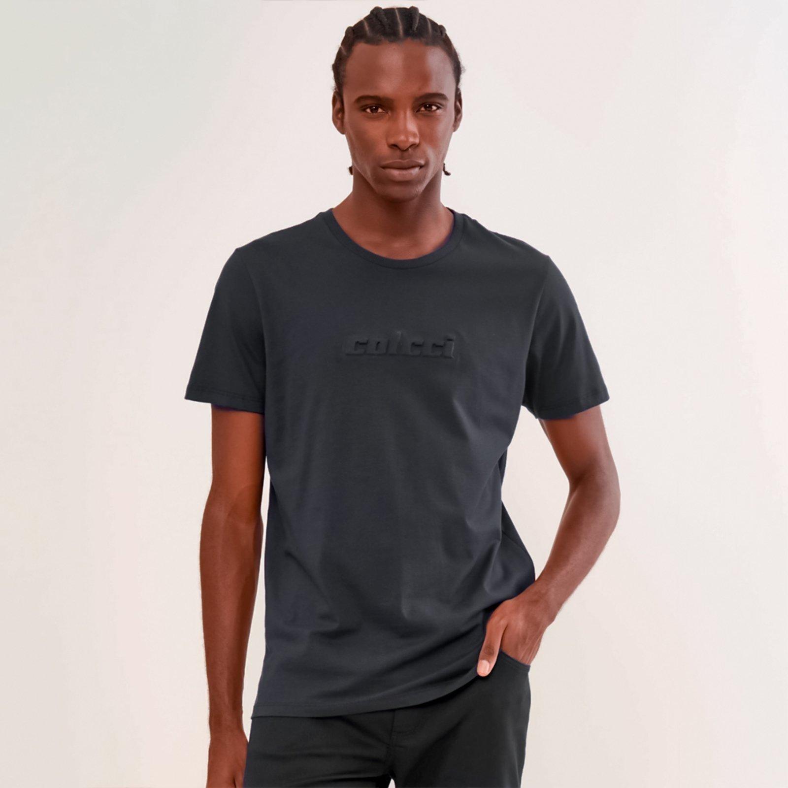 Camiseta Colcci Relevo Pr26 Preto Masculino