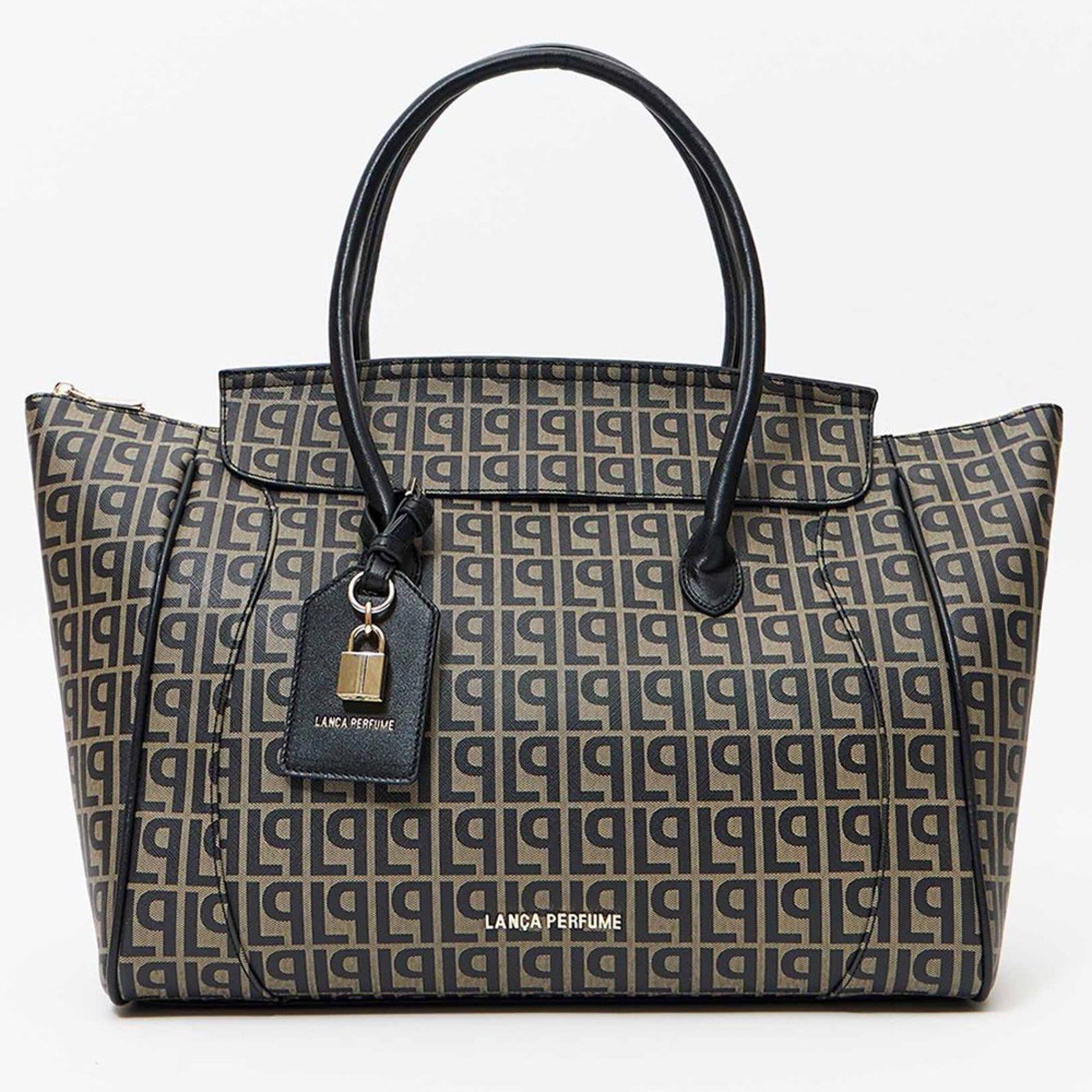 Bolsa Shopping Lança Perfume Monograma Pr27 Preto Feminino