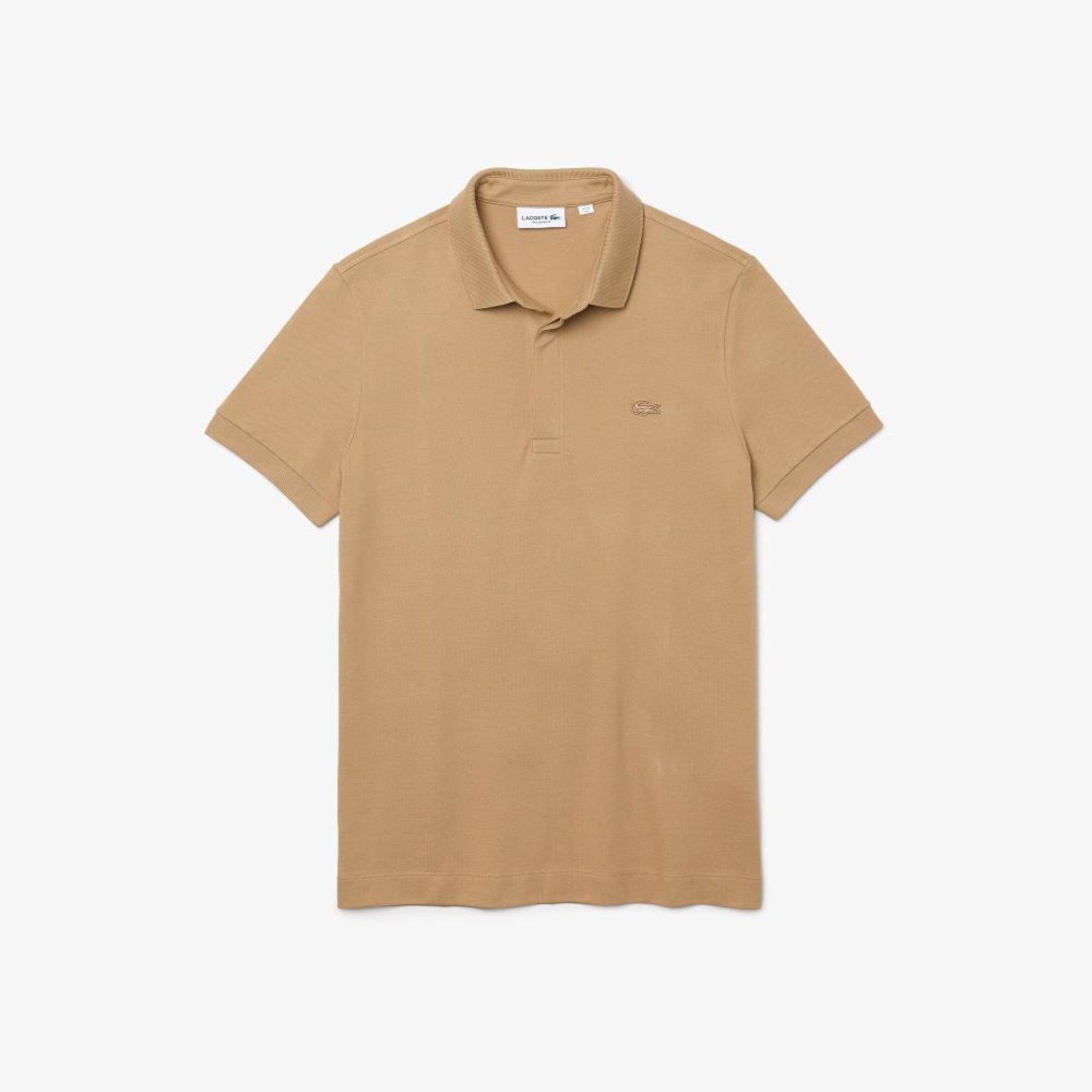Camisa Polo Lacoste Paris Regular Fit Masculina em piquet de Algodão Stretch