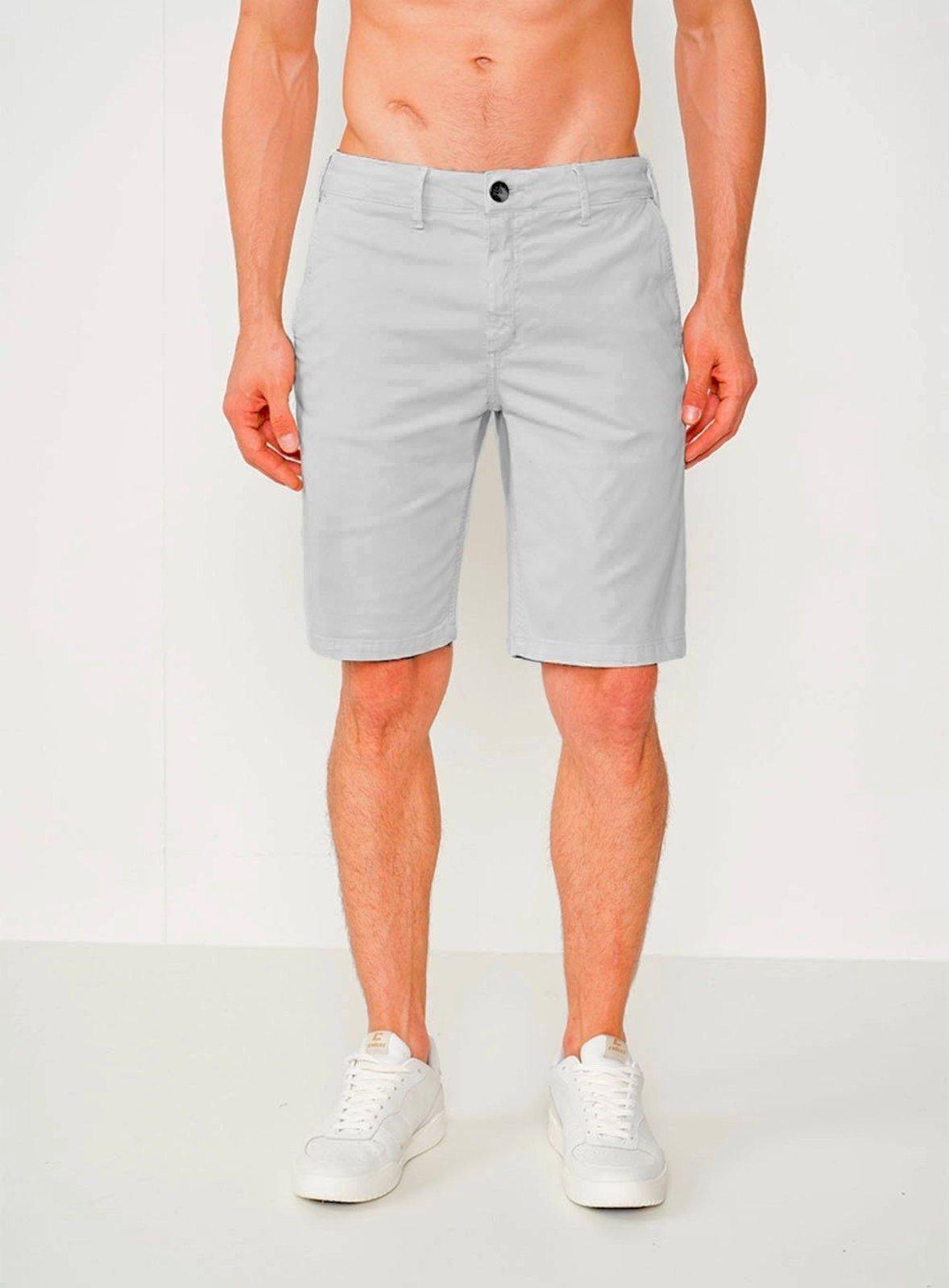Bermuda Sarja Davi Alfaiataria Colcci Cinza Pewter