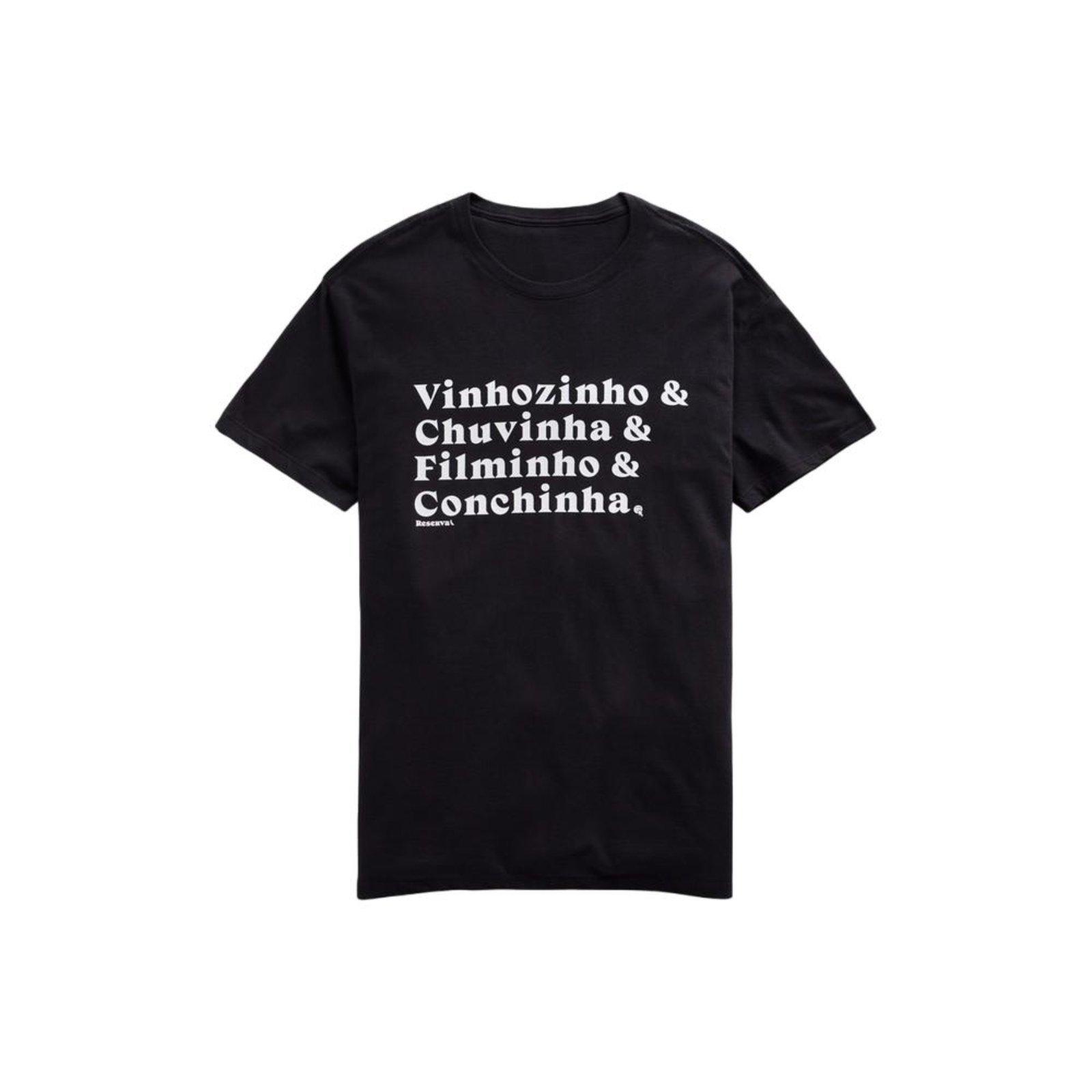 Camiseta Estampada Vinhozinho Reserva Preto