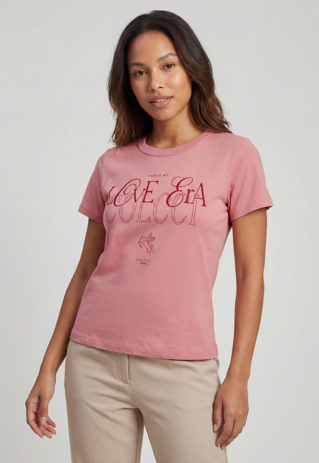 Camiseta Feminina Colcci Estampa This Is My Love Rosa