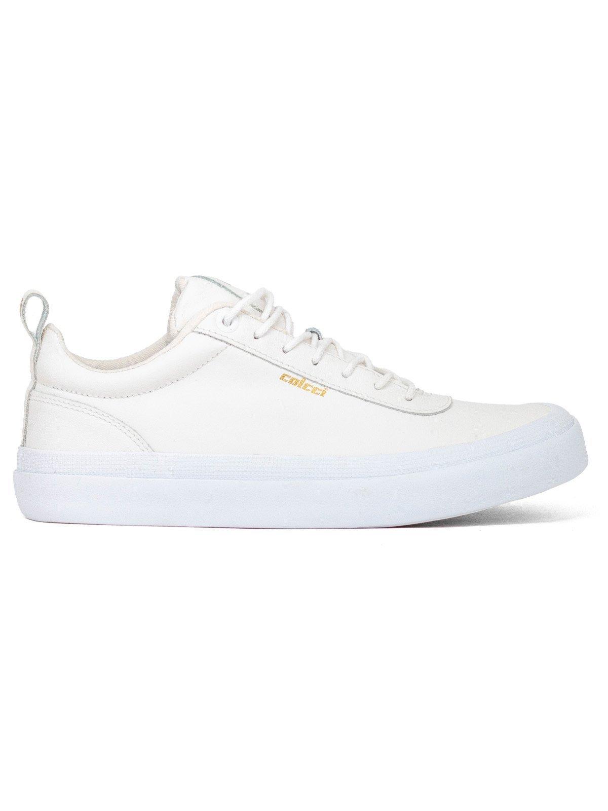 Tênis Masculino Colcci Casual Novus Couro Legítimo Confortável Resistente Branco