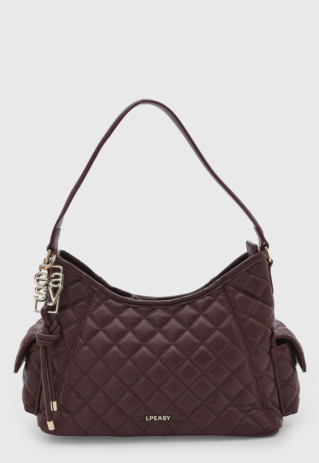 Bolsa Feminina Lança Perfume Matelassê Vinho