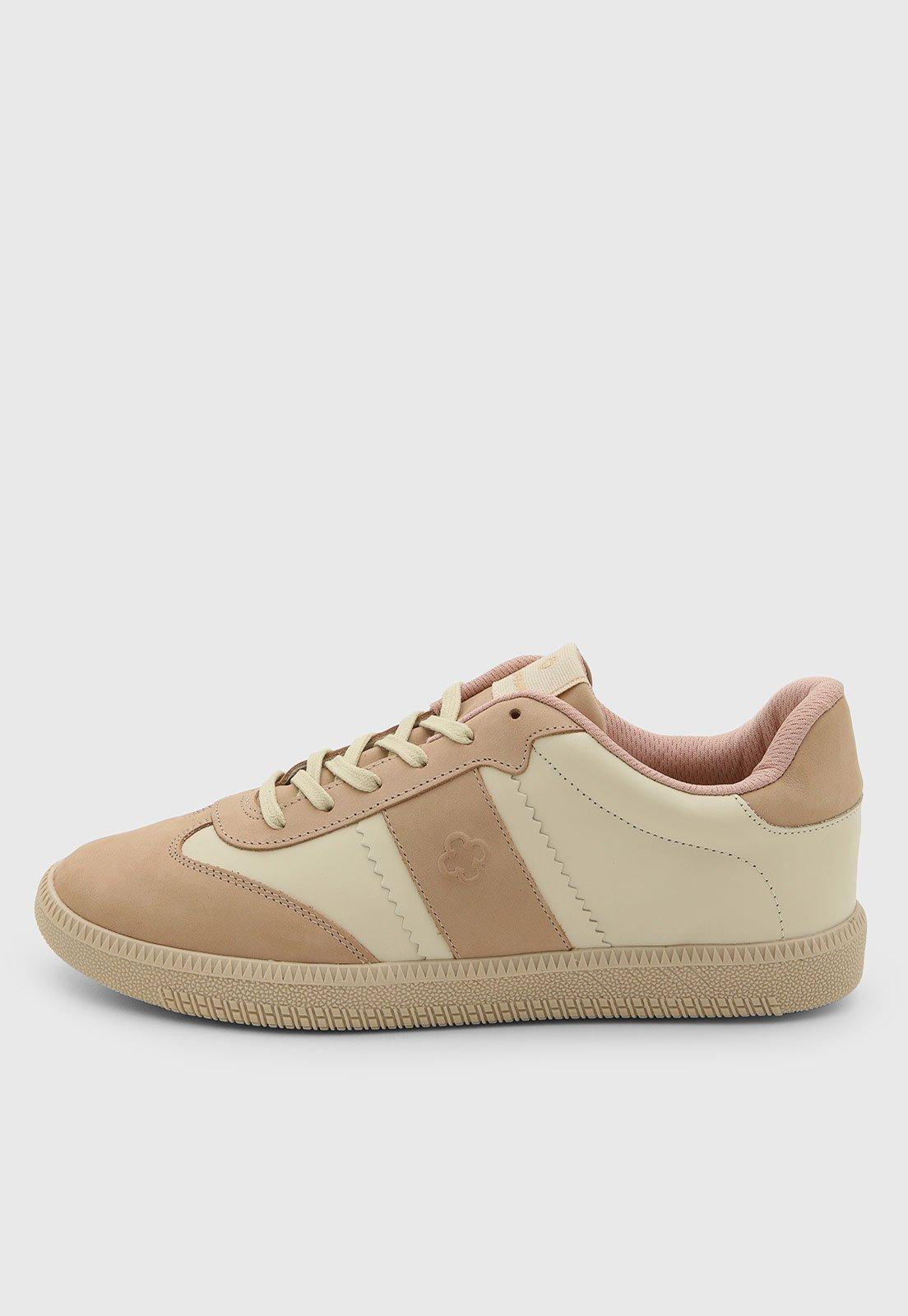 Tênis Feminino Capodarte Couro Bege