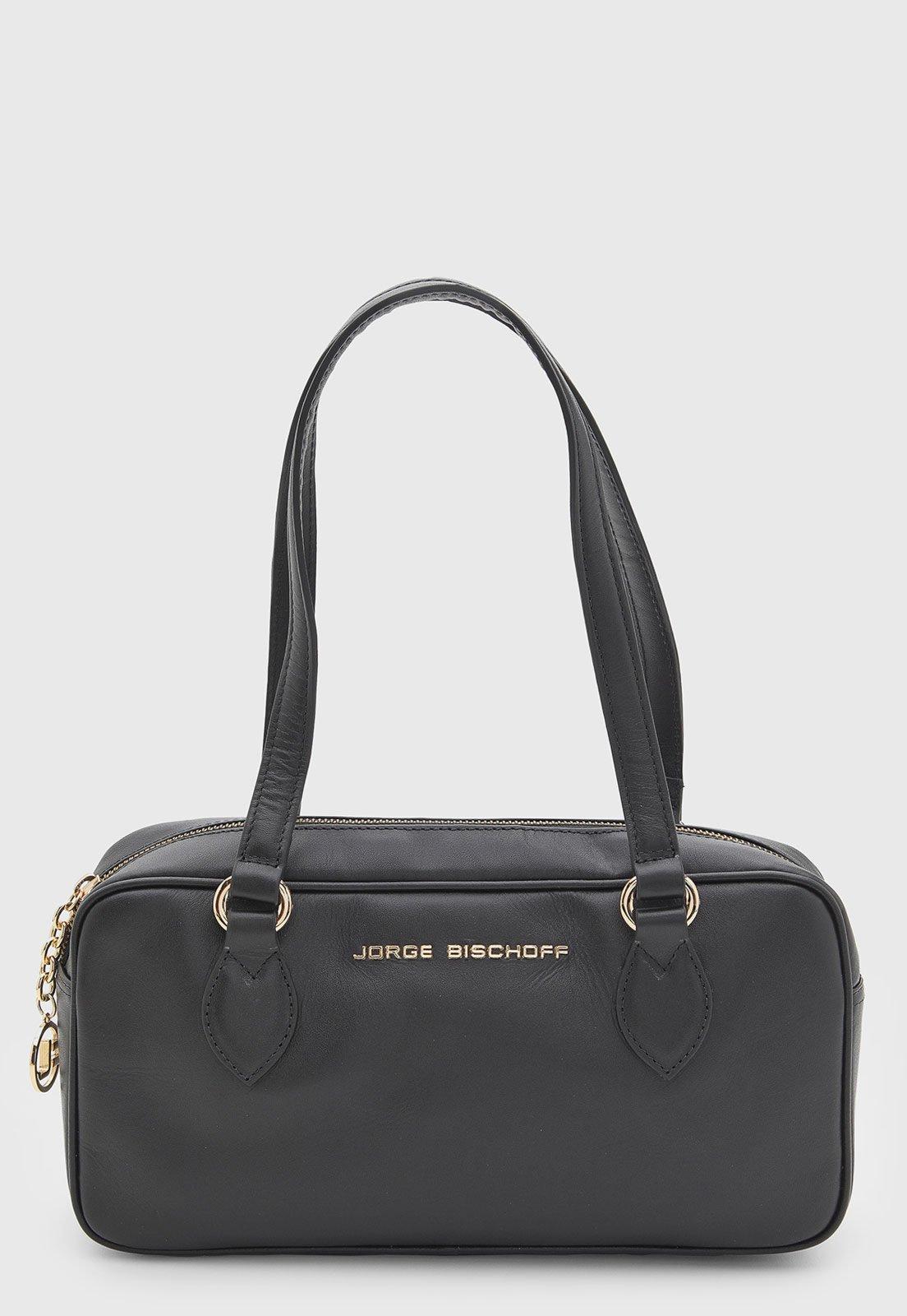 Bolsa Jorge Bischoff Couro Preta