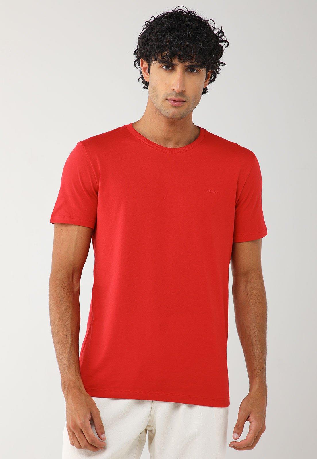 Camiseta Masculina Colcci Logo Vermelha