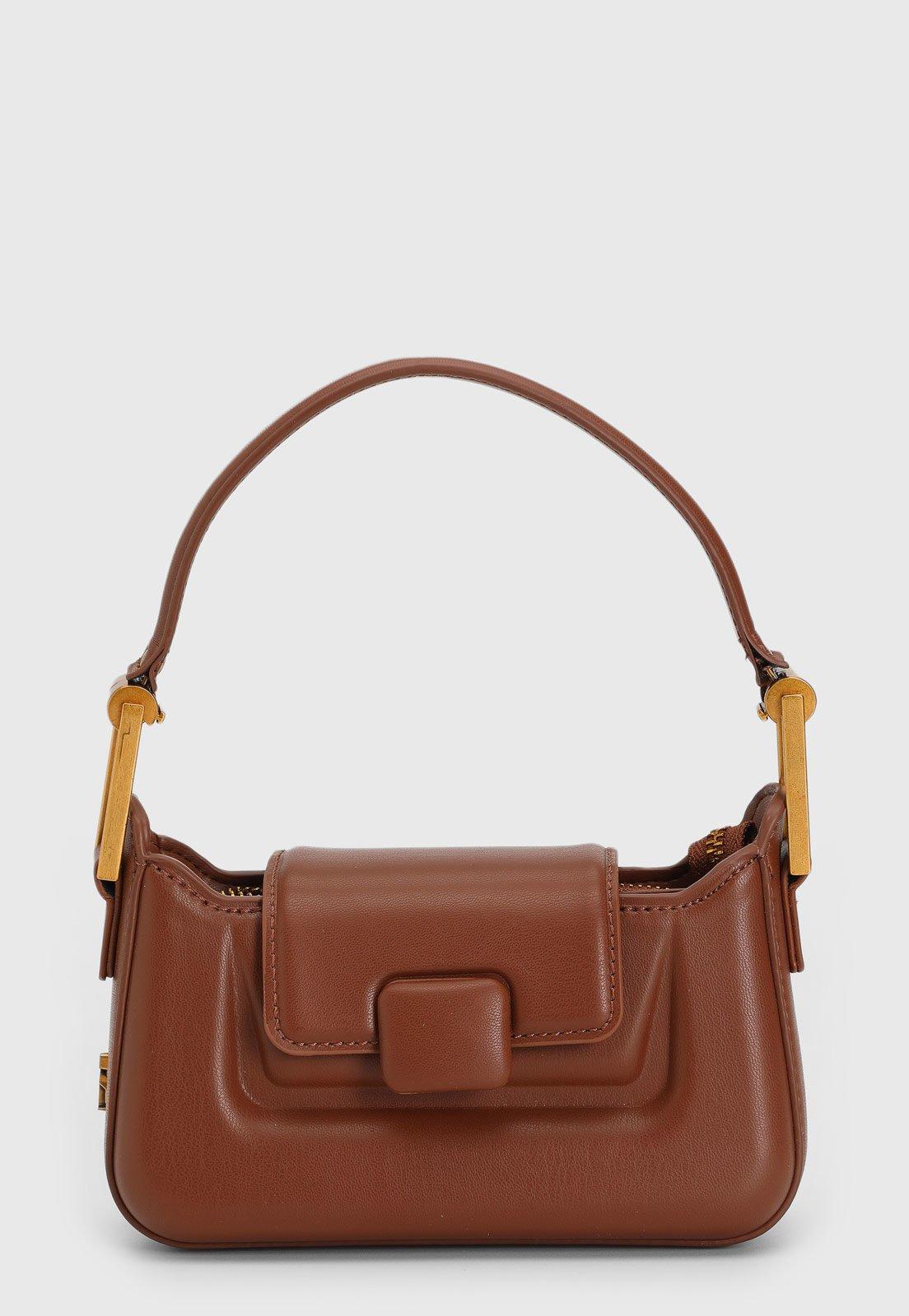 Bolsa Santa Lolla Tiracolo Alça Dupla Marrom