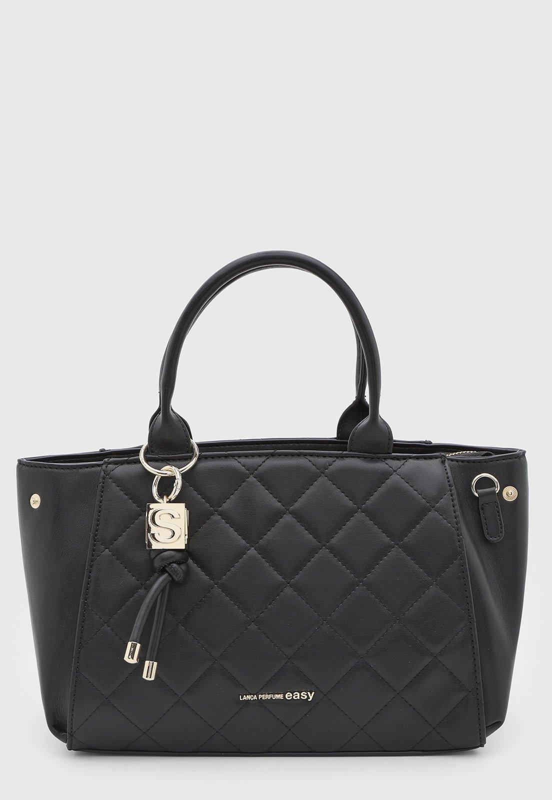 Bolsa Feminina Lança Perfume Matelassê Preta