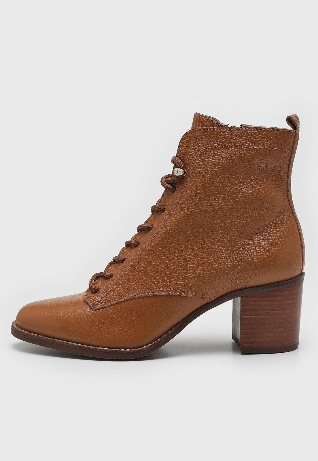 Bota Jorge Bischoff Cano Baixo Lisa Caramelo