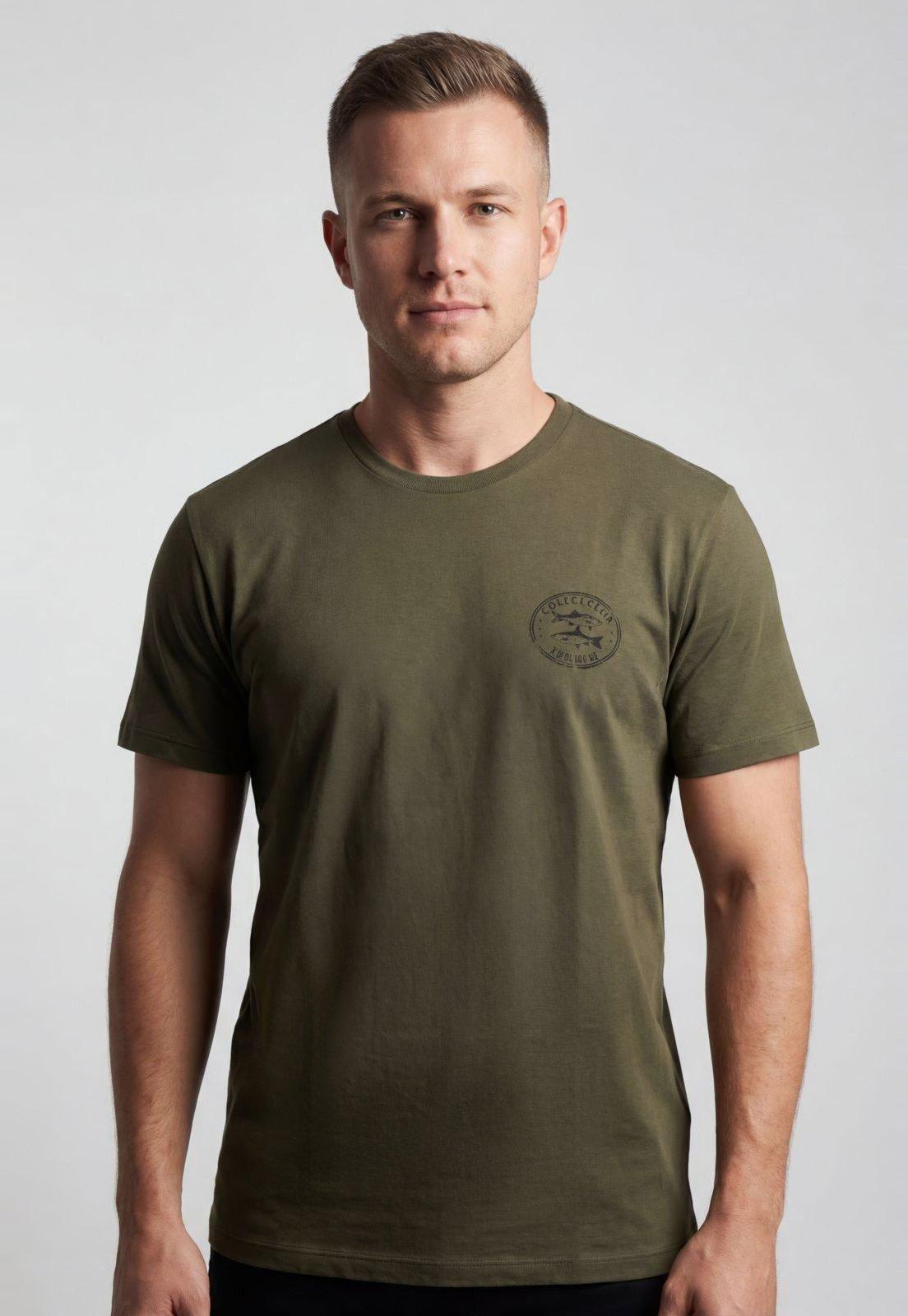 Camiseta Masculina Colcci Logo Verde