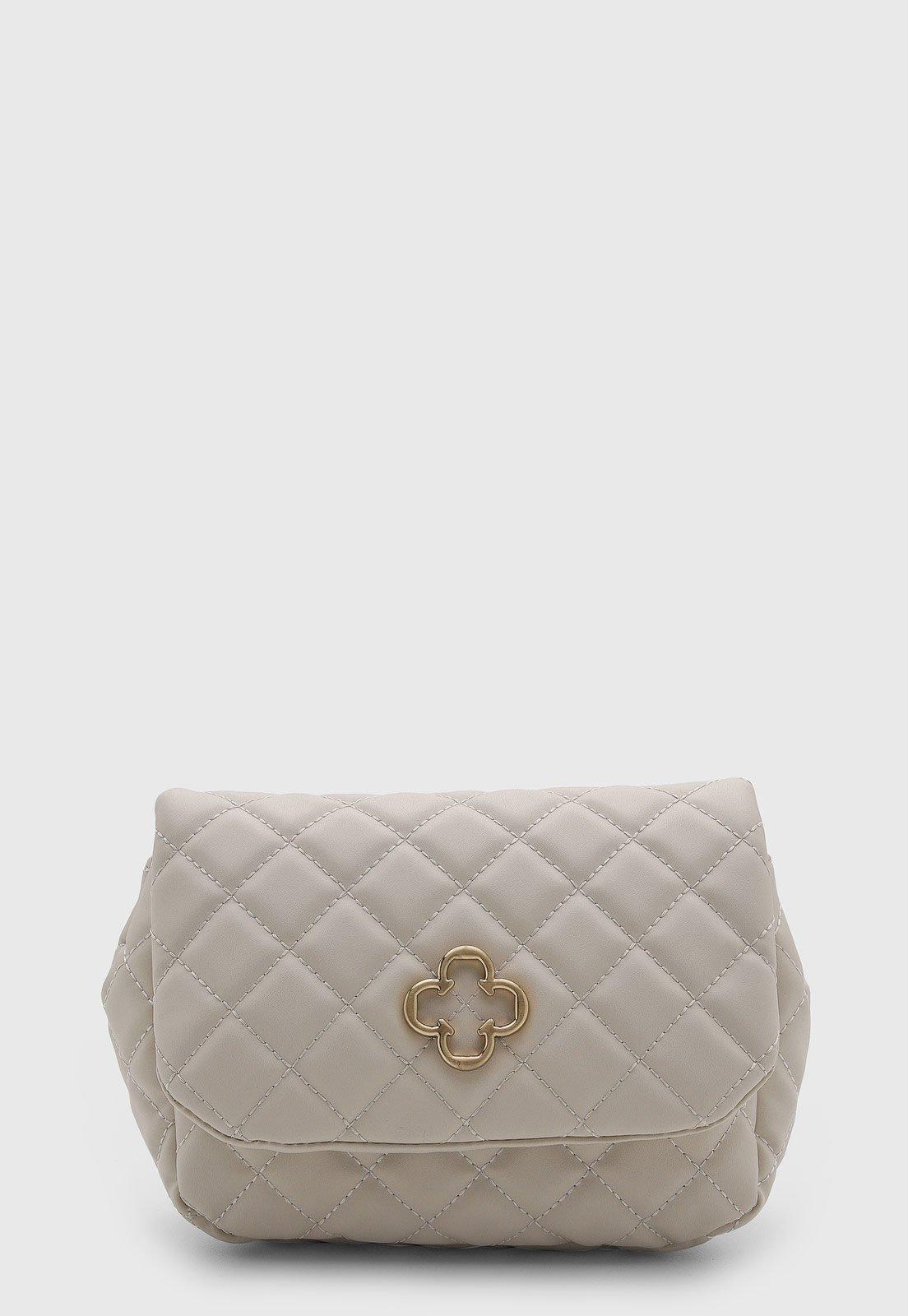 Bolsa Capodarte Matelassê Alça Corrente Bege