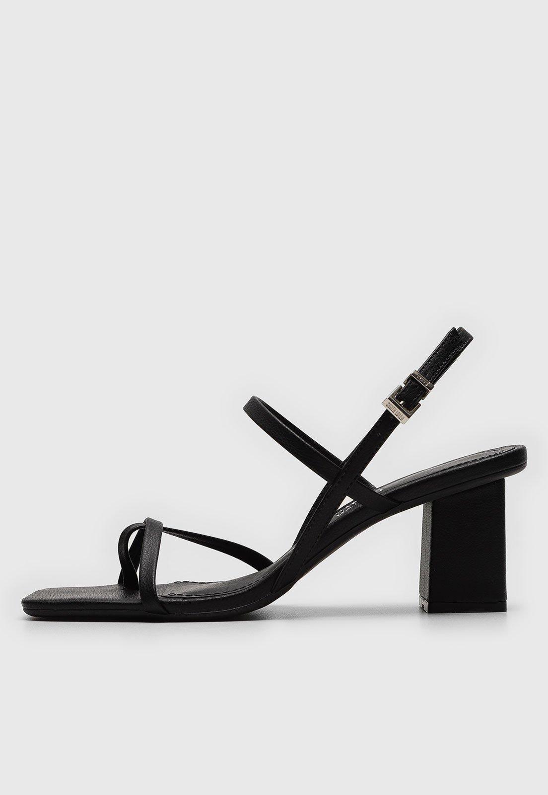 Sandália Santa Lolla Tiras Preta