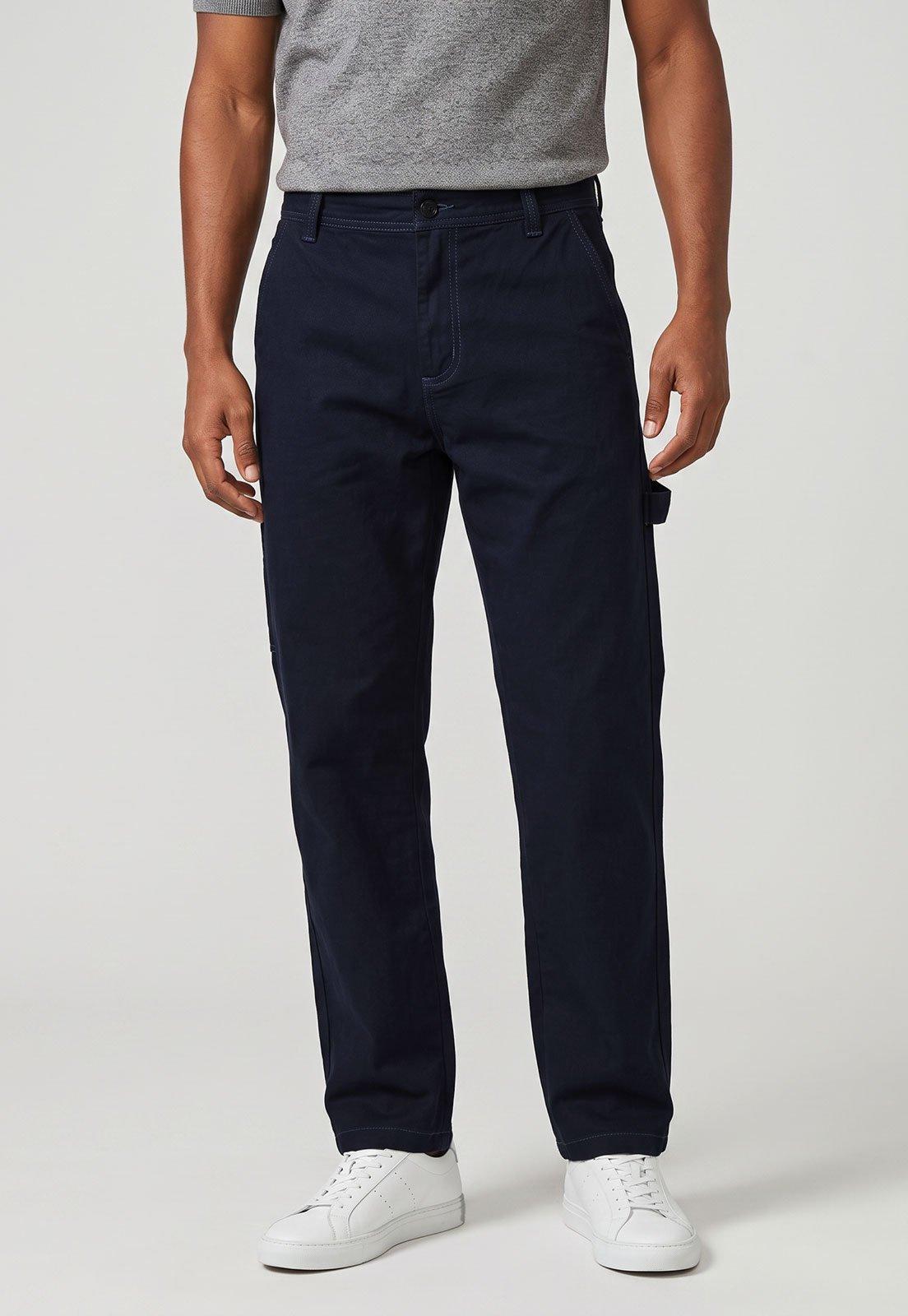 Calça Masculina Colcci Barra Reta Azul Escuro