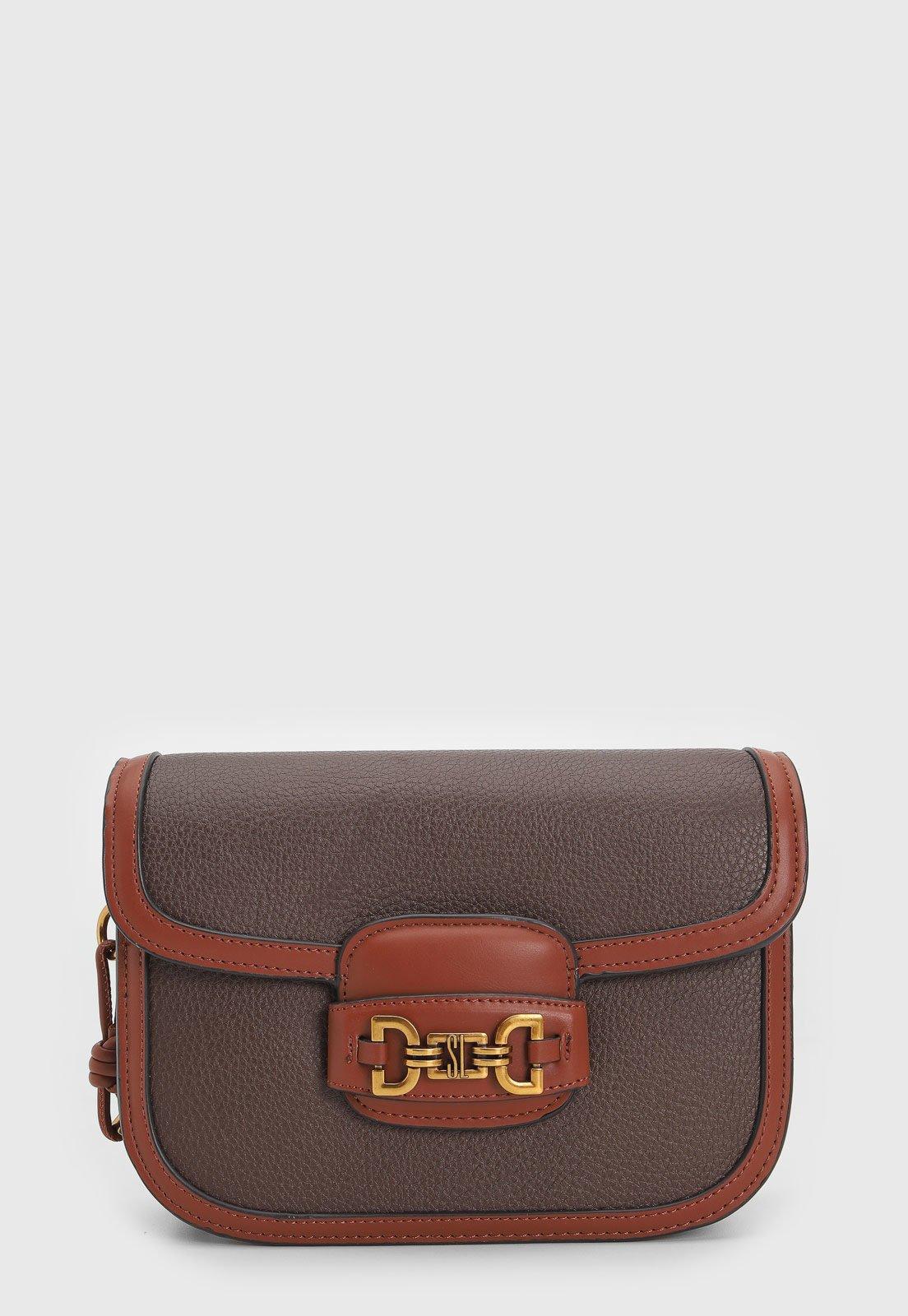 Bolsa Tiracolo Santa Lolla Alça Ajustável Marrom