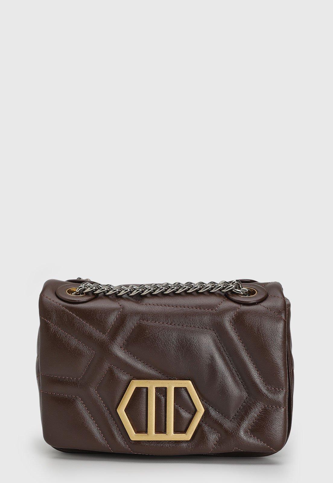 Bolsa Feminina Arezzo Matelassê Marrom