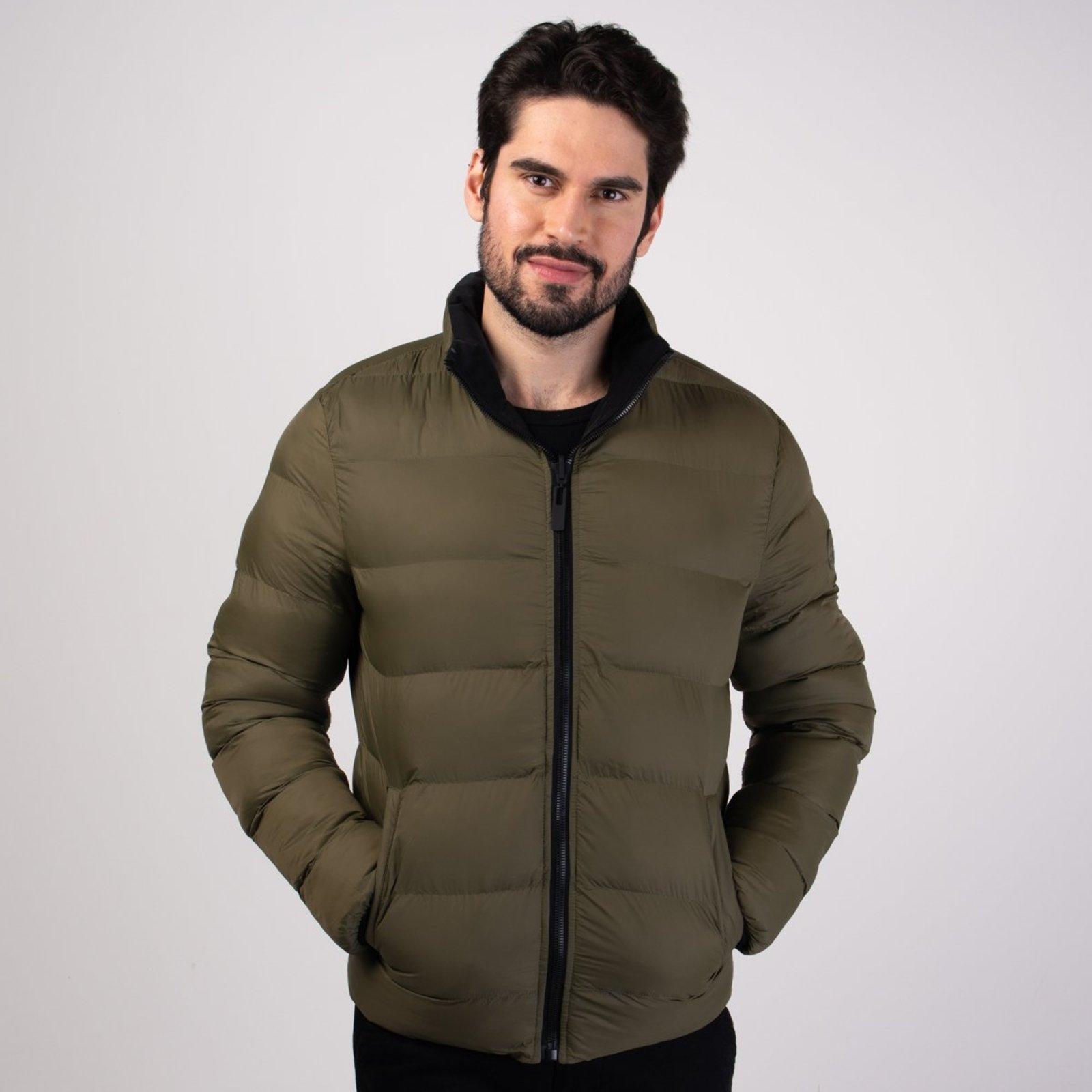 Jaqueta Aramis Dupla Face Puffer Preta