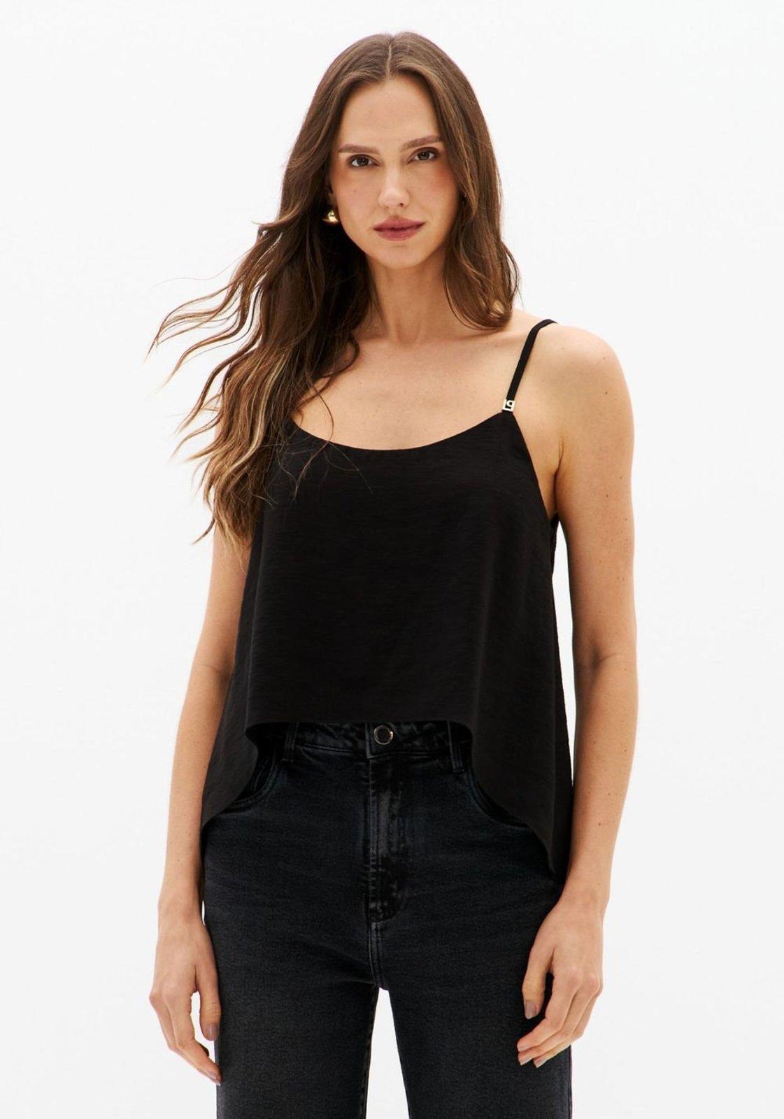 Blusa De Alça Curta Lança Perfume
